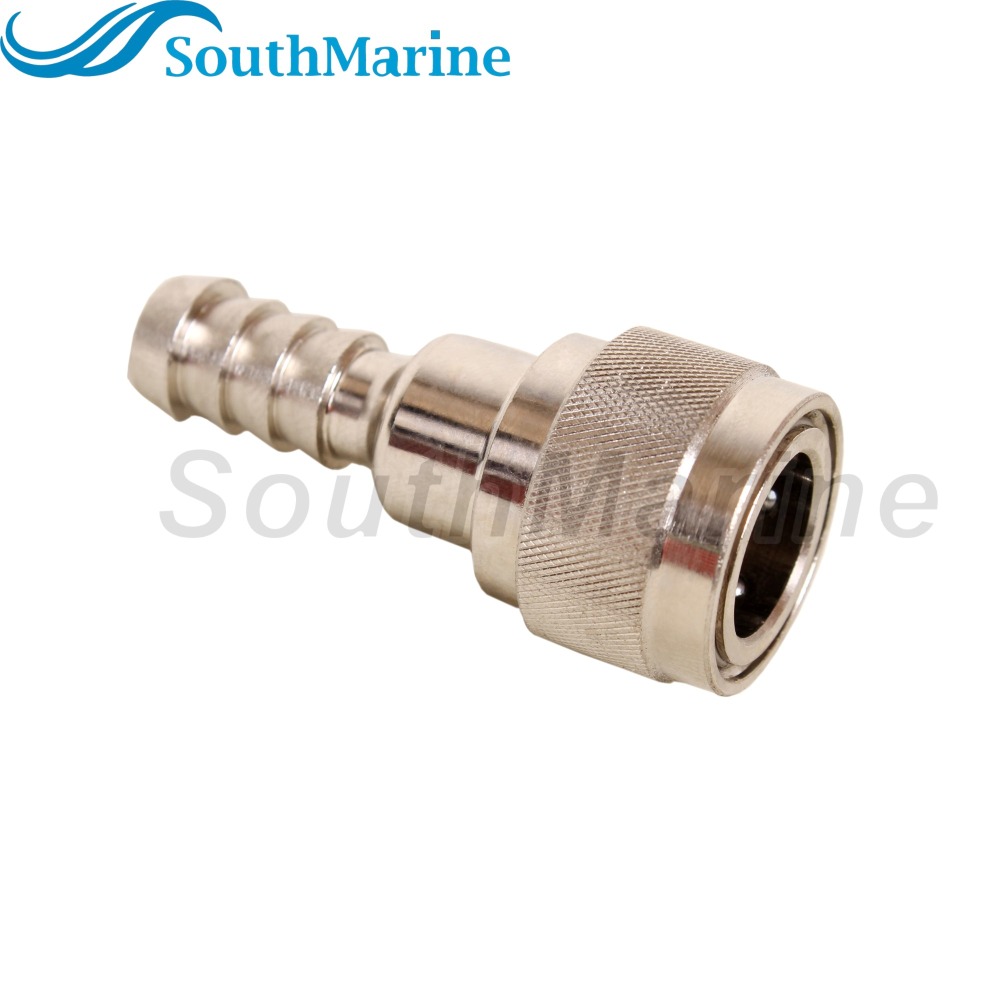 Boat Motor 3GF-70250-0 3GF702500M 3GF-70250-1 3GF702501M Fuel Line Connector for Tohatsu Nissan Engine Side, Female, 8mm/5/16in