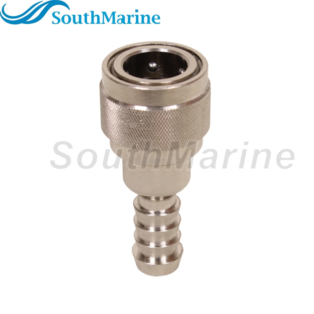 Boat Motor 3GF-70250-0 3GF702500M 3GF-70250-1 3GF702501M Fuel Line Connector for Tohatsu Nissan Engine Side, Female, 8mm/5/16in