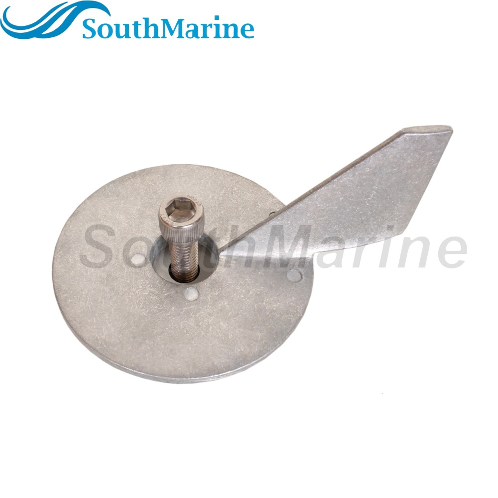 Boat Motor 17264T2 17264C1 F17264C1 Trim Tab Anode for Mercury Mariner Force 30HP 35HP 40HP 45HP 50HP- 75HP, Zinc Alloy