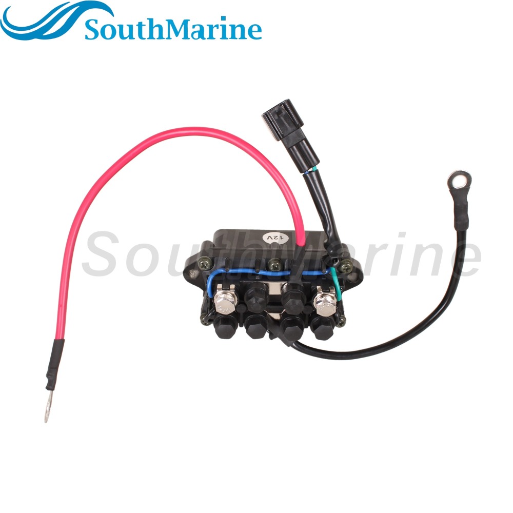 Boat Engine 68V-81950-01 68V-8195B-01 Trim Tilt Relay / Solenoid Switch for Yamaha 115HP, 12V
