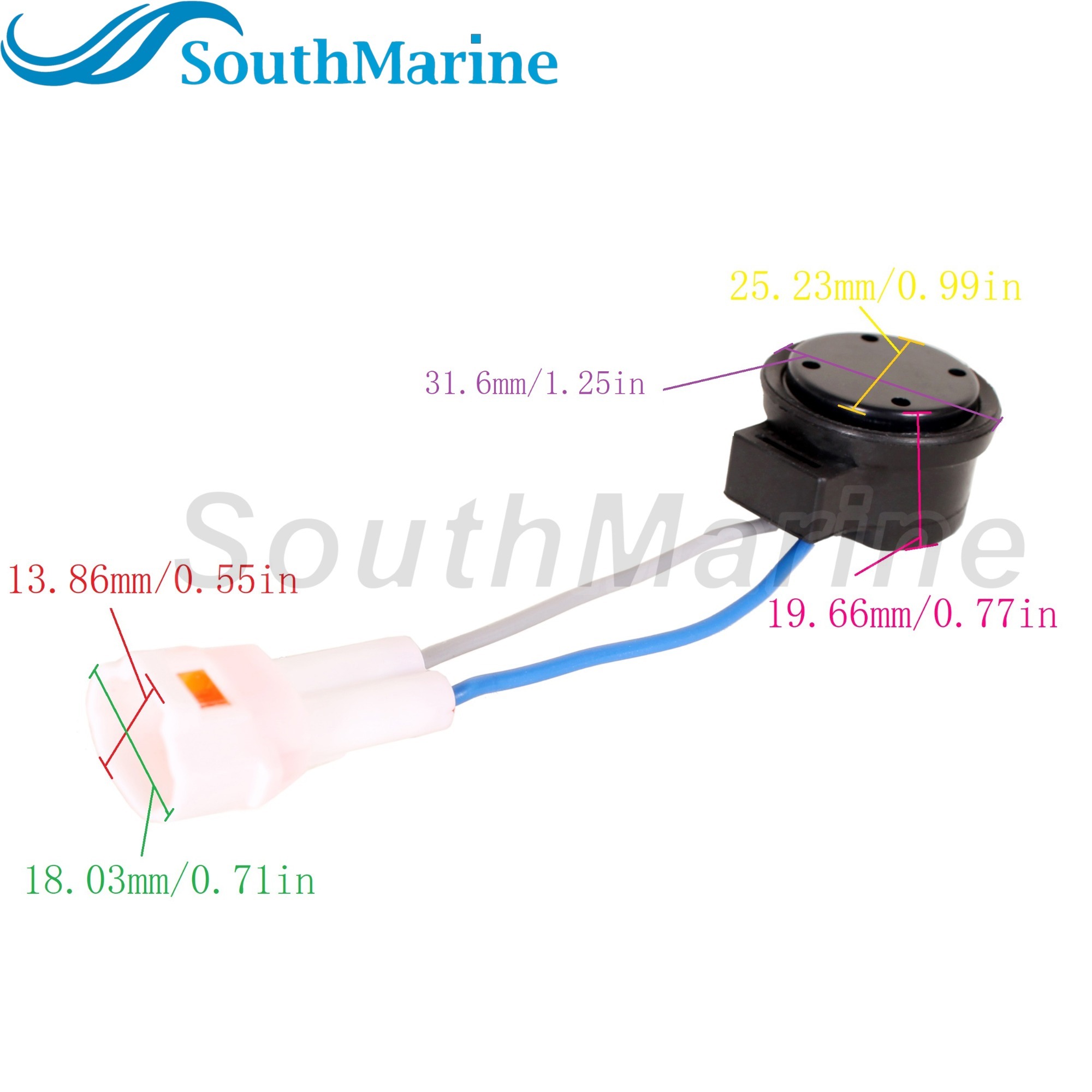 Boat Engine 38500-93J90 Alarm Assembly Audio / Horn Warning / Buzzer Beeper Sounder for Suzuki 70HP-325HP