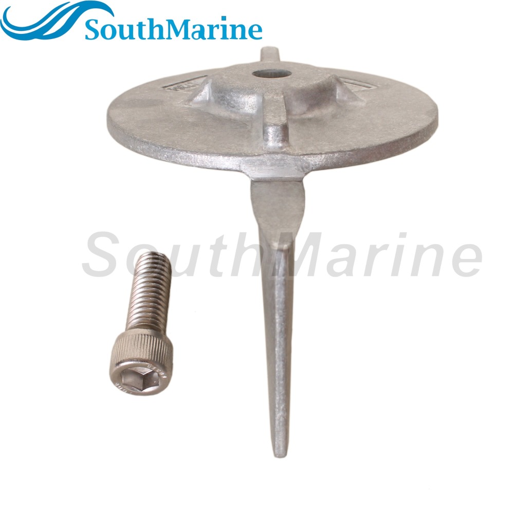 Boat Motor 17264T2 17264C1 F17264C1 Trim Tab Anode for Mercury Mariner Force 30HP 35HP 40HP 45HP 50HP- 75HP, Zinc Alloy