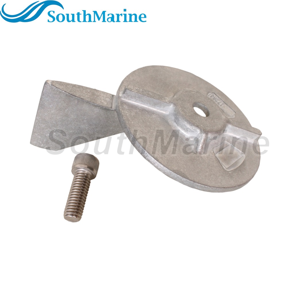 Boat Motor 17264T2 17264C1 F17264C1 Trim Tab Anode for Mercury Mariner Force 30HP 35HP 40HP 45HP 50HP- 75HP, Zinc Alloy