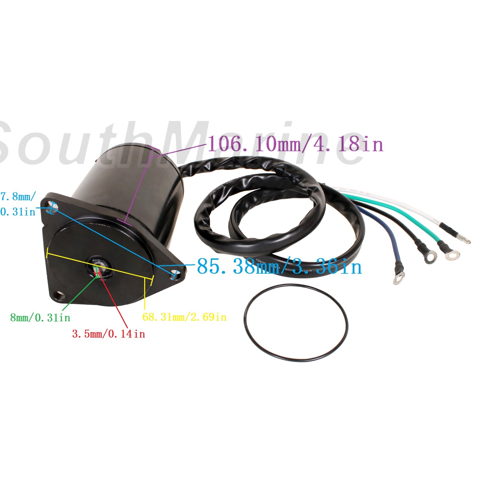Boat Engine 61A-43880-00 61A-43880-01 61A-43880-02 18-6782 Trim Tilt Motor for Yamaha 225HP 250HP V6 / 8M6007576 for Mercury