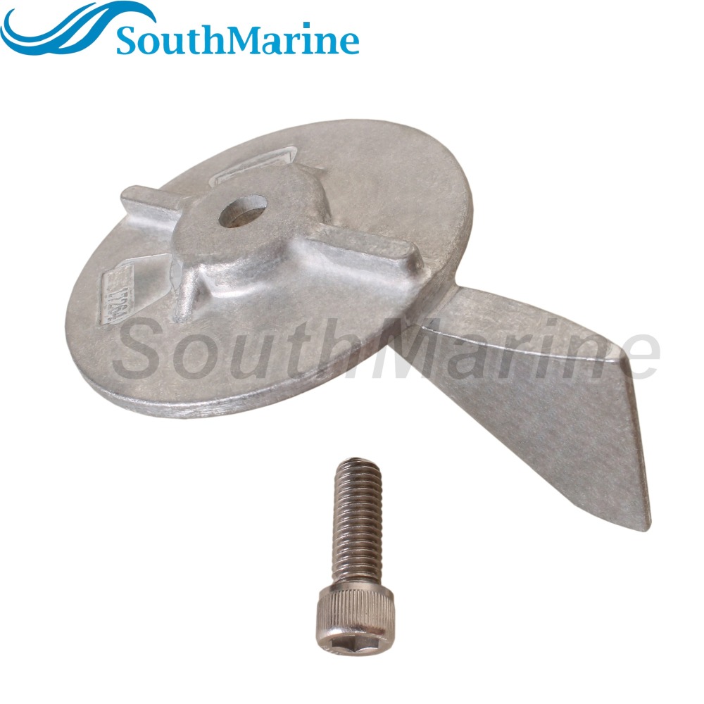 Boat Motor 17264T2 17264C1 F17264C1 Trim Tab Anode for Mercury Mariner Force 30HP 35HP 40HP 45HP 50HP- 75HP, Zinc Alloy