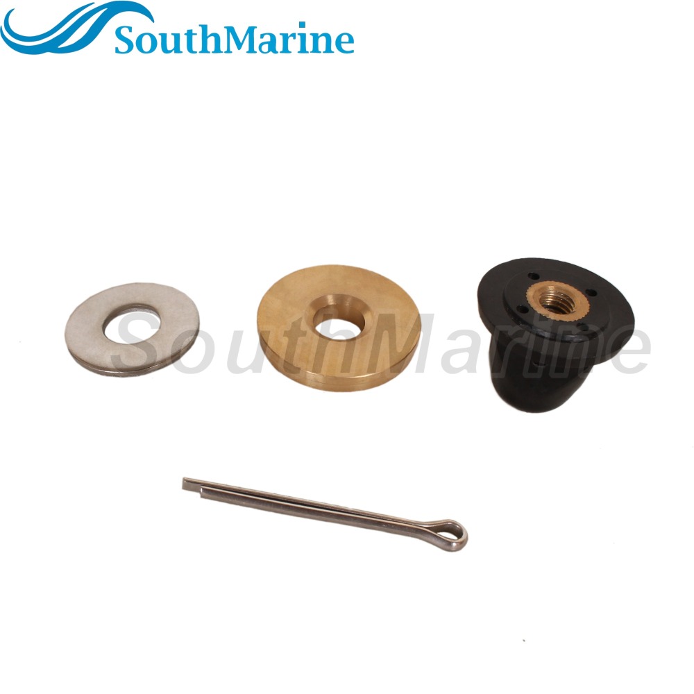 Boat Motor 6L5-45987-00/01 Propeller Spacer, 6L5-45616-00 F4-03080000 Nut, 90201-08M54 Washer, 91490-25030 Pin for Yamaha 4-6HP