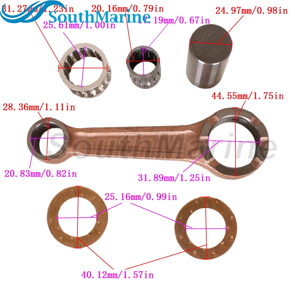 Outboard Motor 345-00040-0 345000400M 345-00040-1 345000401M Crankshaft Connecting for Tohatsu Nissan M35C M40C M50C M50D