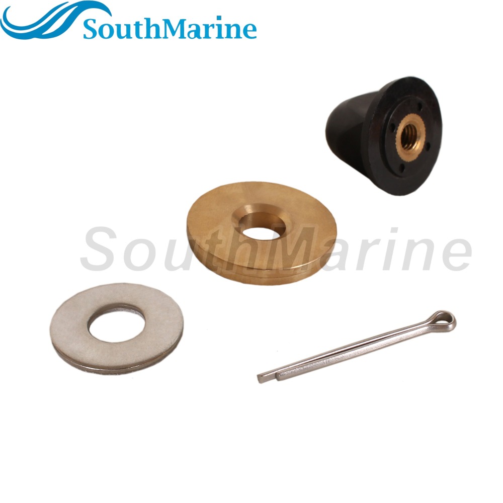 Boat Motor 6L5-45987-00/01 Propeller Spacer, 6L5-45616-00 F4-03080000 Nut, 90201-08M54 Washer, 91490-25030 Pin for Yamaha 4-6HP