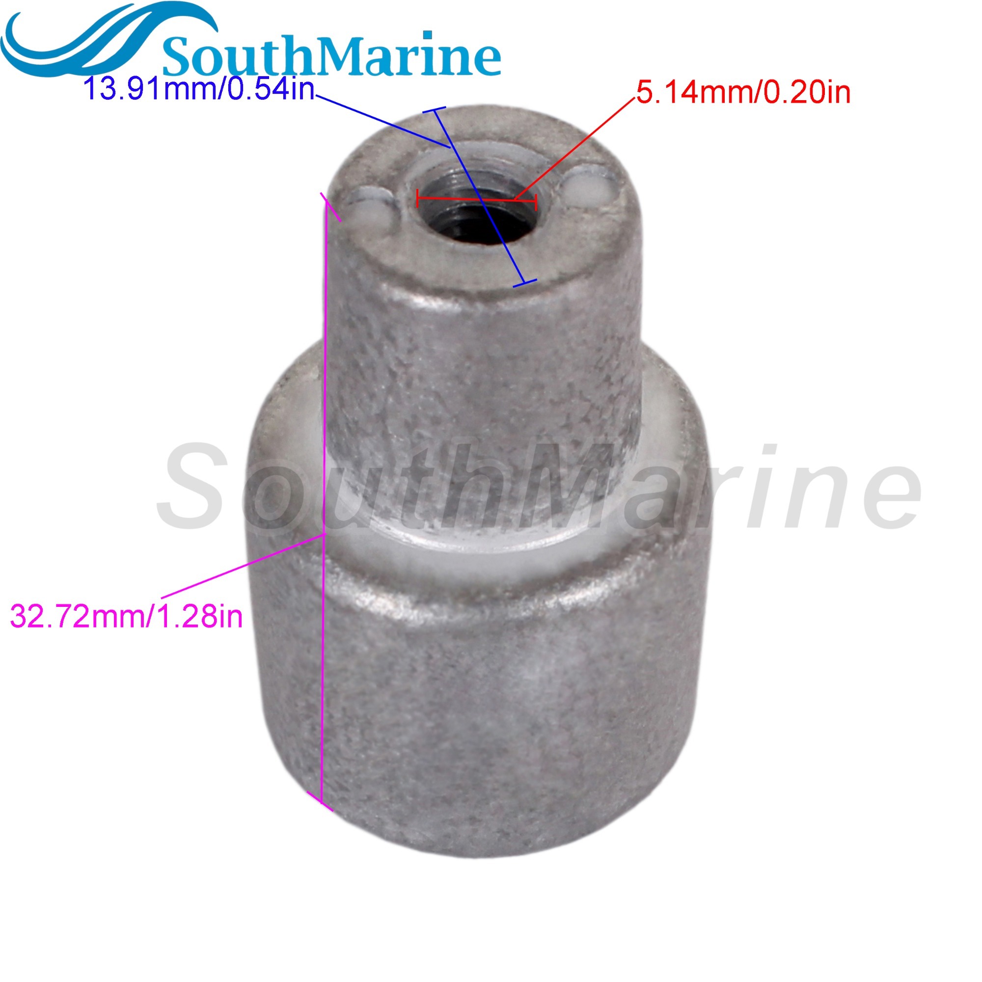 Outboard Motor 6AW-11325-00 Cylinder Head Anode for Yamaha Boat Engine Waverunner Sterndrive Marine 300HP 350HP