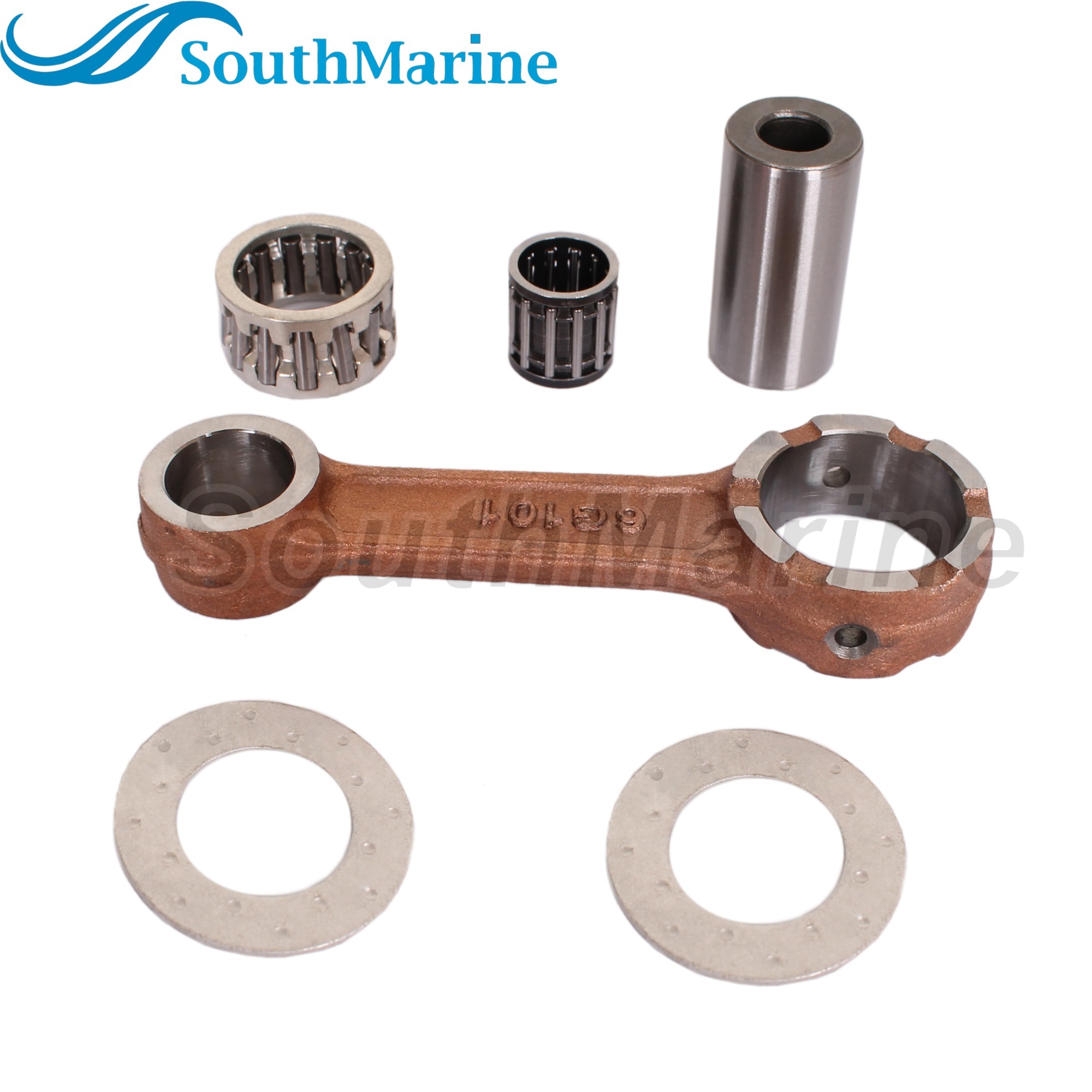 Outboard Motor 6G1-11651-01 6N0-E1651-00 Crankshaft Connecting Rod Con Kits for Yamaha Boat Engine 6HP 8HP 6D EMS/L 6HP 6C M(W)HS/L MS/LH