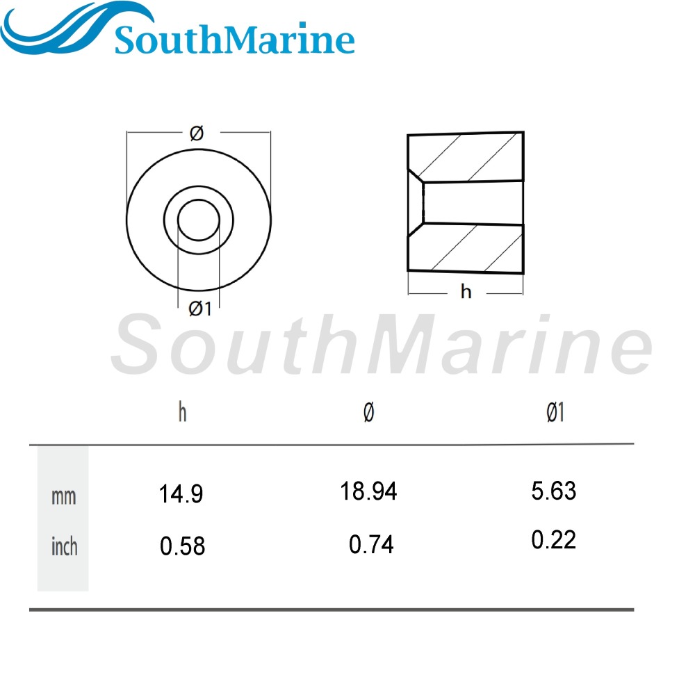 Outboard Motor 6AW-1132L-00 Cylinder Head Crankcase Anode for Yamaha Boat Engine 300HP 350HP 425HP