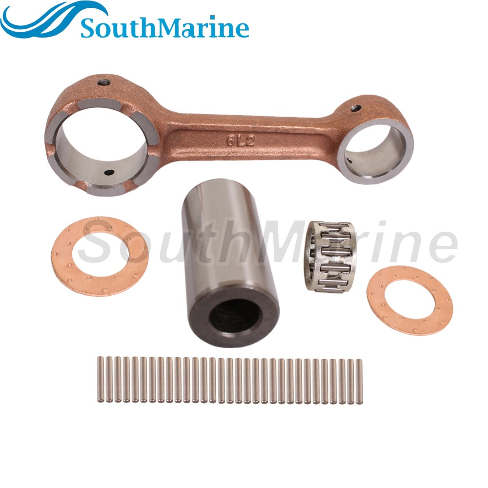Outboard Motor 6L2-11650-00 6L2-11651-00 Crankshaft Connecting Rod Con Kits for Yamaha Boat Engine 20HP 25HP 20D 25N