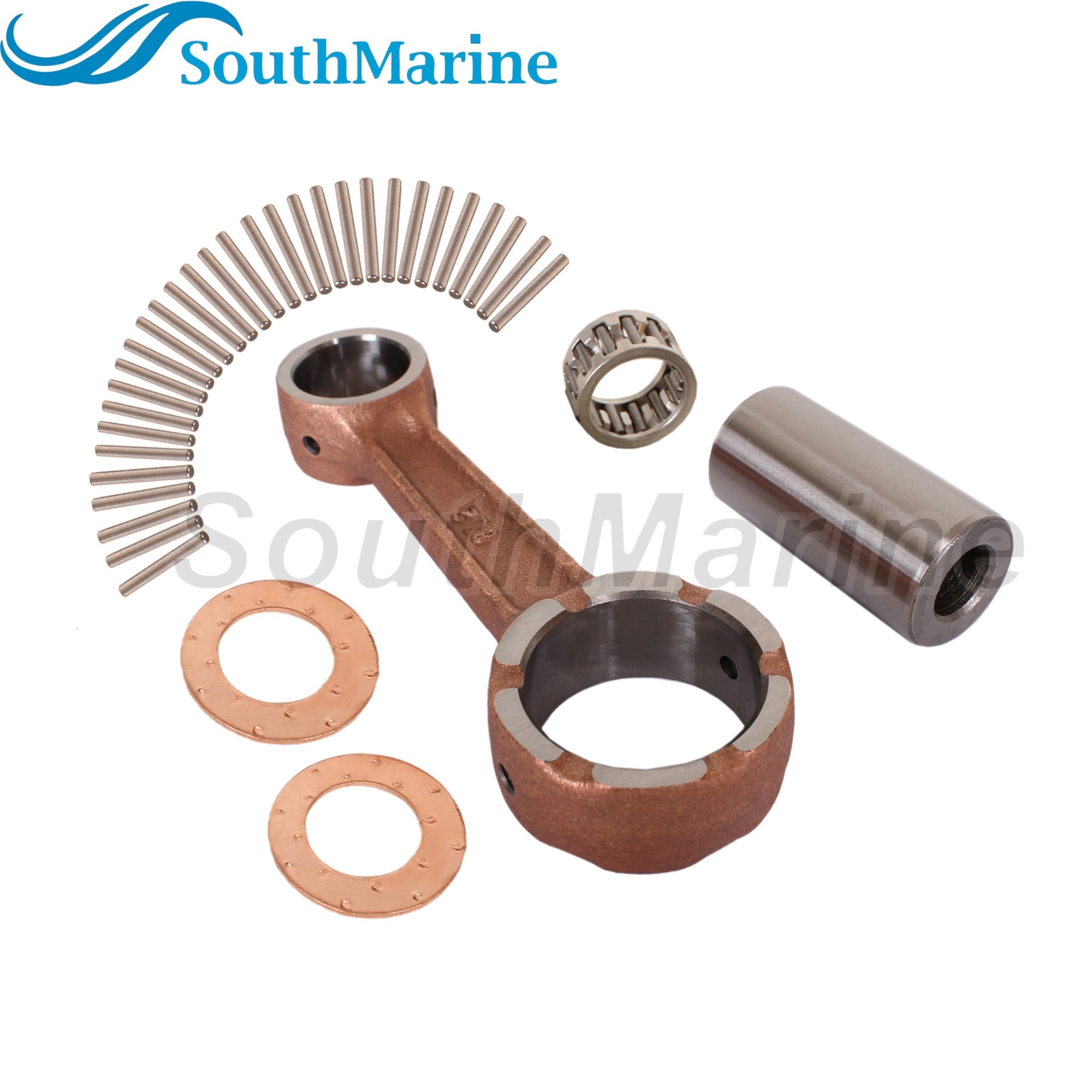 Outboard Motor 6L2-11650-00 6L2-11651-00 Crankshaft Connecting Rod Con Kits for Yamaha Boat Engine 20HP 25HP 20D 25N