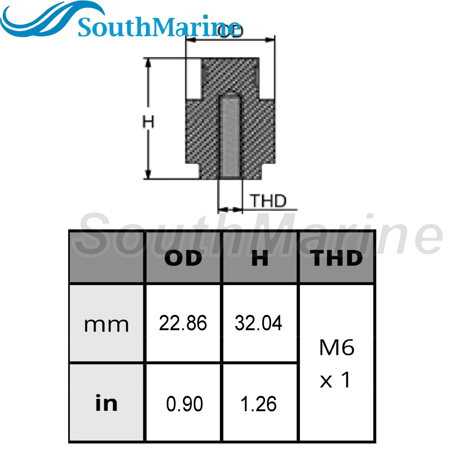 Outboard Motor 67F-11325-00 Cylinder Head Crankcase Anode for Yamaha Boat Engine Waverunner Sterndrive Marine 80HP-300HP
