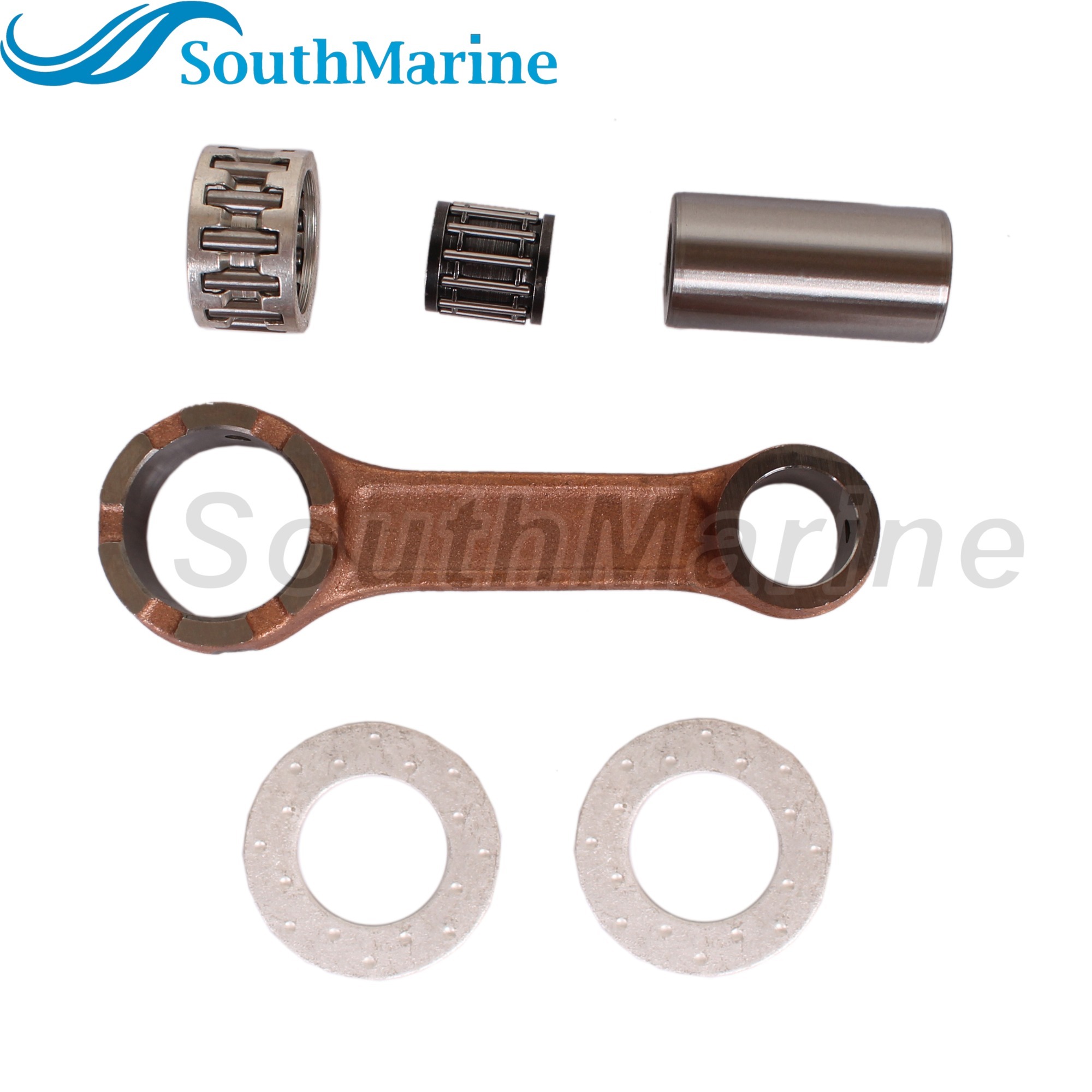 Outboard Motor 6G1-11651-01 6N0-E1651-00 Crankshaft Connecting Rod Con Kits for Yamaha Boat Engine 6HP 8HP 6D EMS/L 6HP 6C M(W)HS/L MS/LH