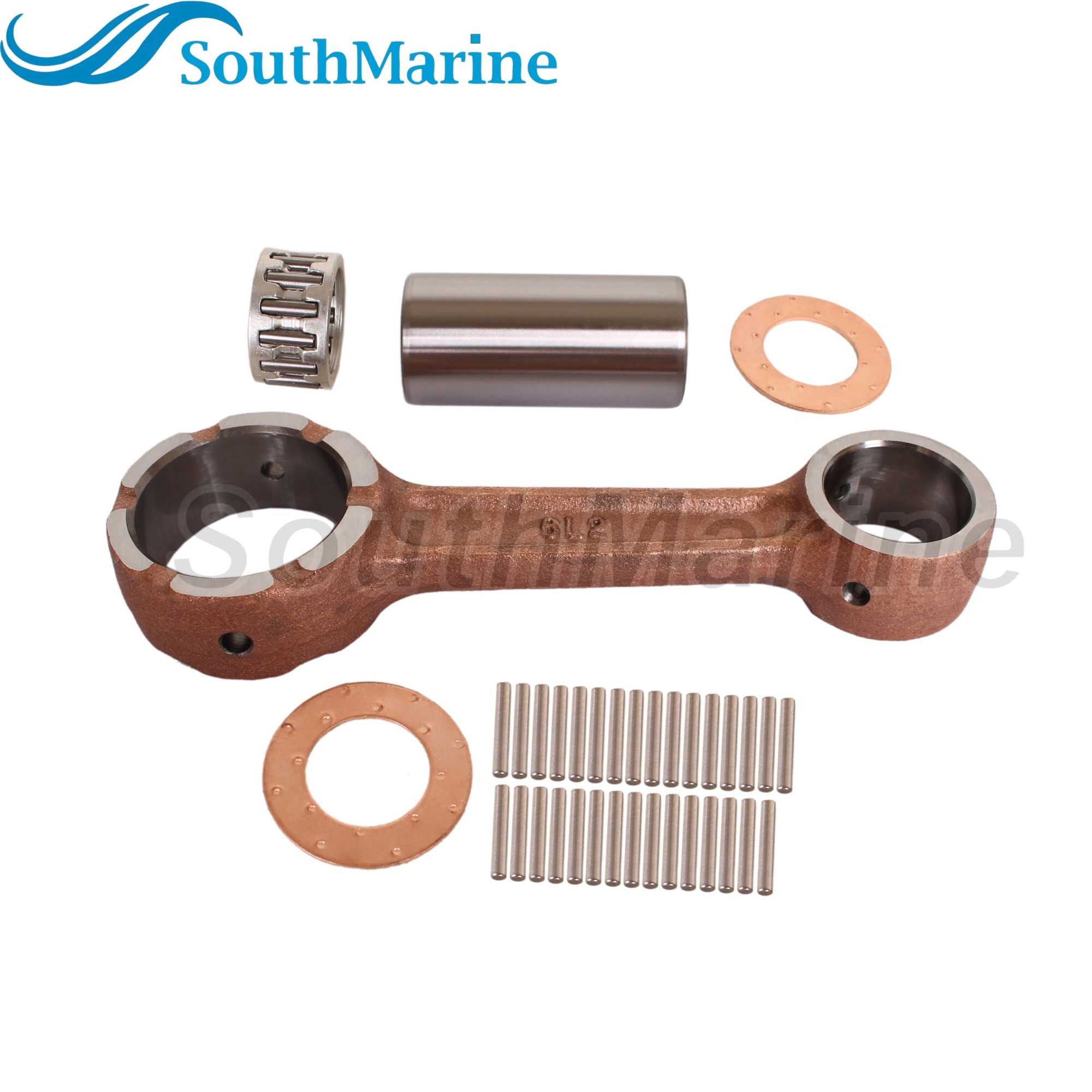 Outboard Motor 6L2-11650-00 6L2-11651-00 Crankshaft Connecting Rod Con Kits for Yamaha Boat Engine 20HP 25HP 20D 25N
