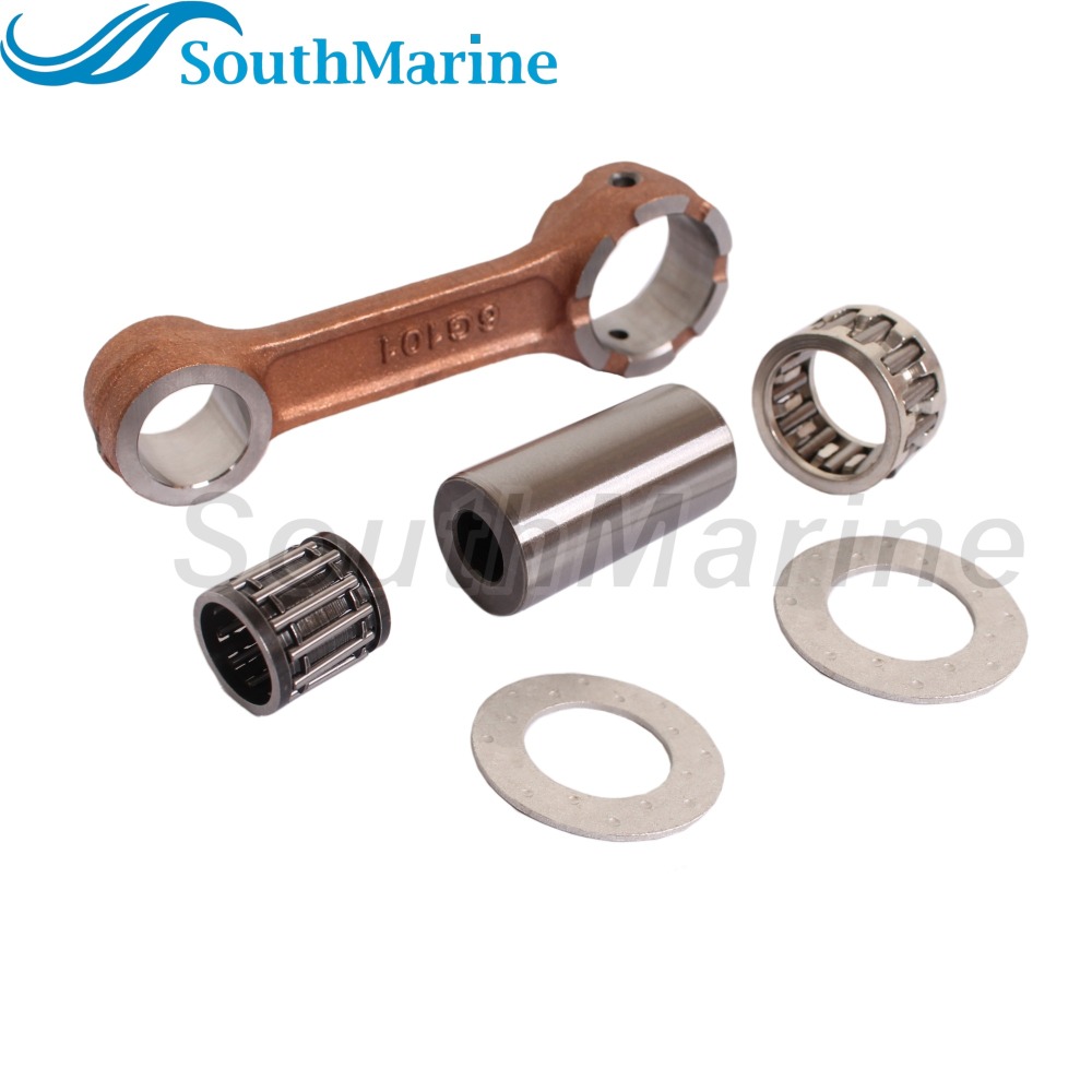 Outboard Motor 6G1-11651-01 6N0-E1651-00 Crankshaft Connecting Rod Con Kits for Yamaha Boat Engine 6HP 8HP 6D EMS/L 6HP 6C M(W)HS/L MS/LH