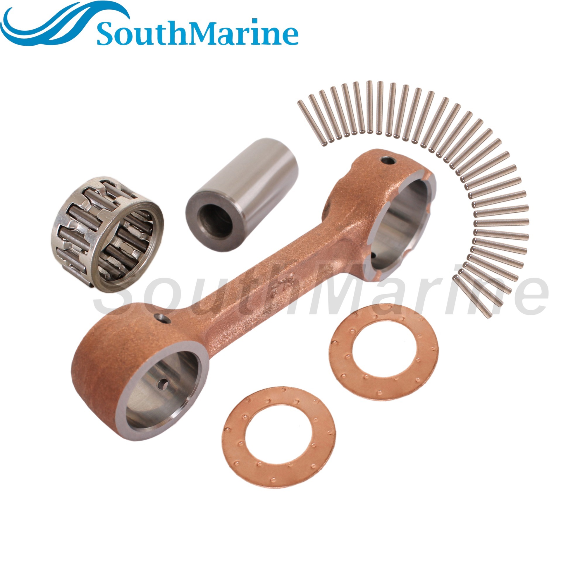 Outboard Motor 6L2-11650-00 6L2-11651-00 Crankshaft Connecting Rod Con Kits for Yamaha Boat Engine 20HP 25HP 20D 25N