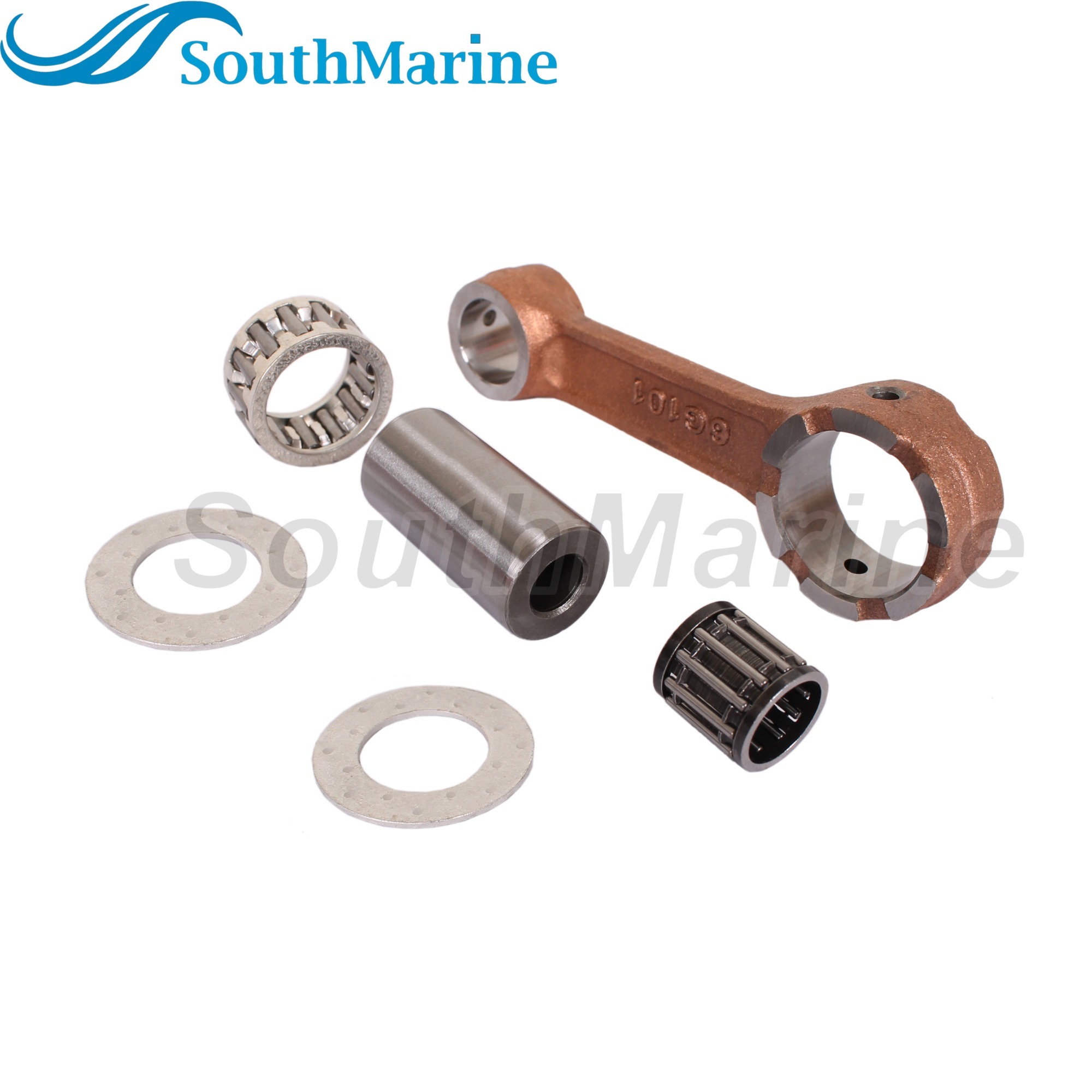 Outboard Motor 6G1-11651-01 6N0-E1651-00 Crankshaft Connecting Rod Con Kits for Yamaha Boat Engine 6HP 8HP 6D EMS/L 6HP 6C M(W)HS/L MS/LH