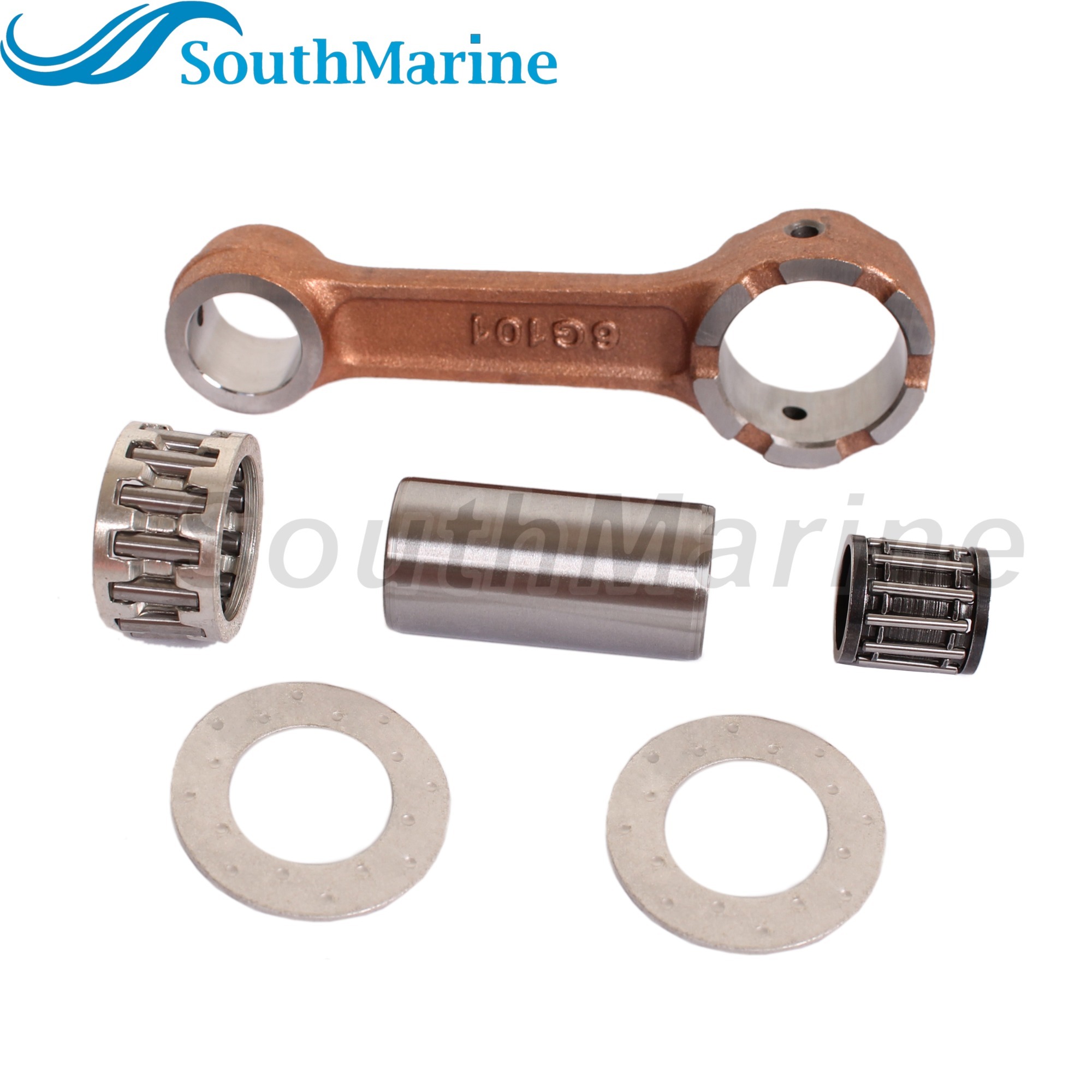 Outboard Motor 6G1-11651-01 6N0-E1651-00 Crankshaft Connecting Rod Con Kits for Yamaha Boat Engine 6HP 8HP 6D EMS/L 6HP 6C M(W)HS/L MS/LH