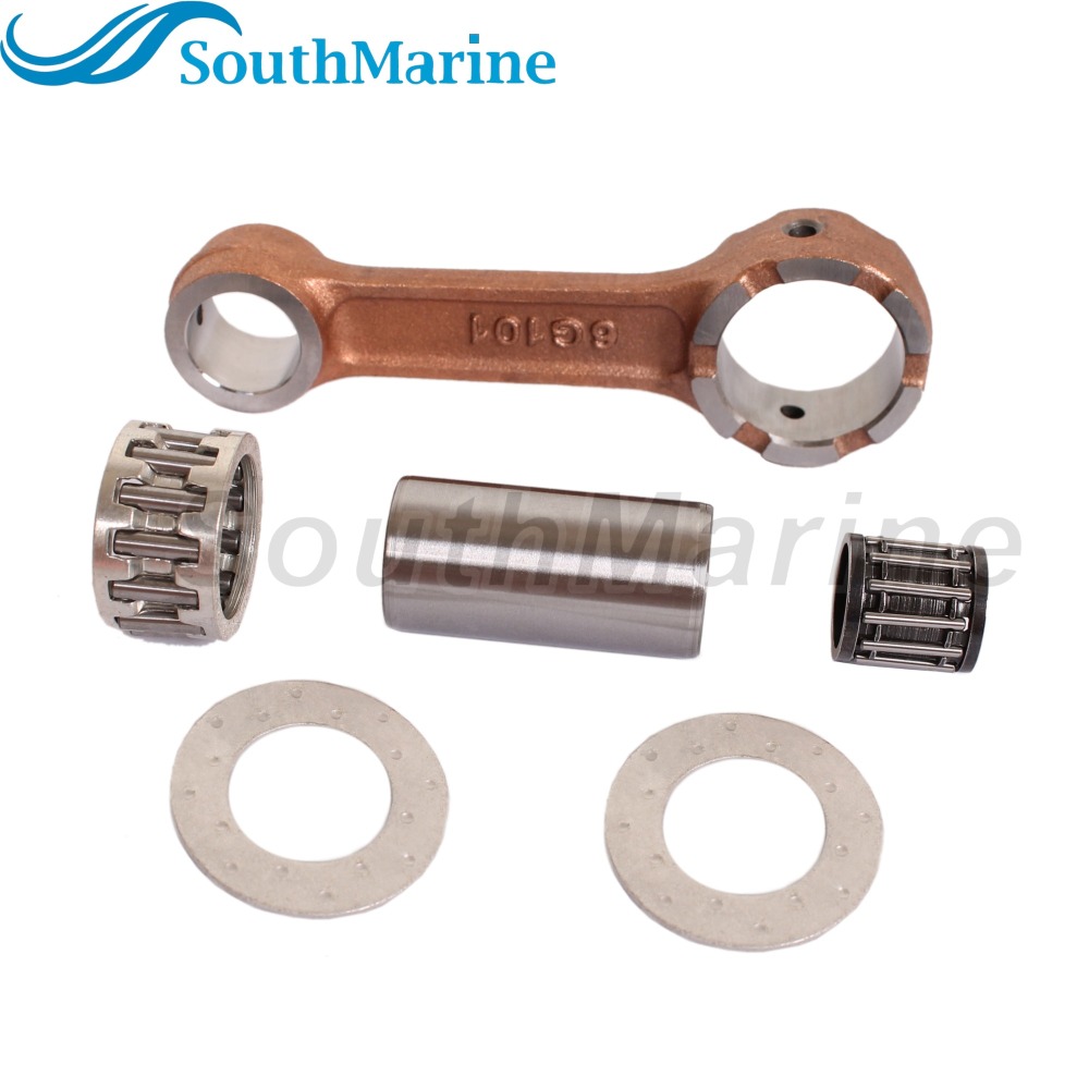 Outboard Motor 6G1-11651-01 6N0-E1651-00 Crankshaft Connecting Rod Con Kits for Yamaha Boat Engine 6HP 8HP 6D EMS/L 6HP 6C M(W)HS/L MS/LH