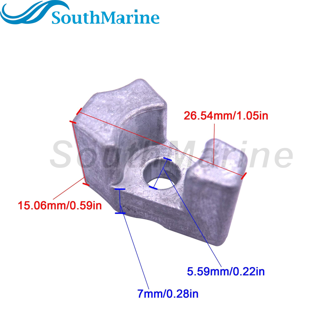 Outboard Motor 682-11325-00 Cylinder Head Crankcase Anode for Yamaha Parsun Hidea Boat Engine 9.9HP 15HP
