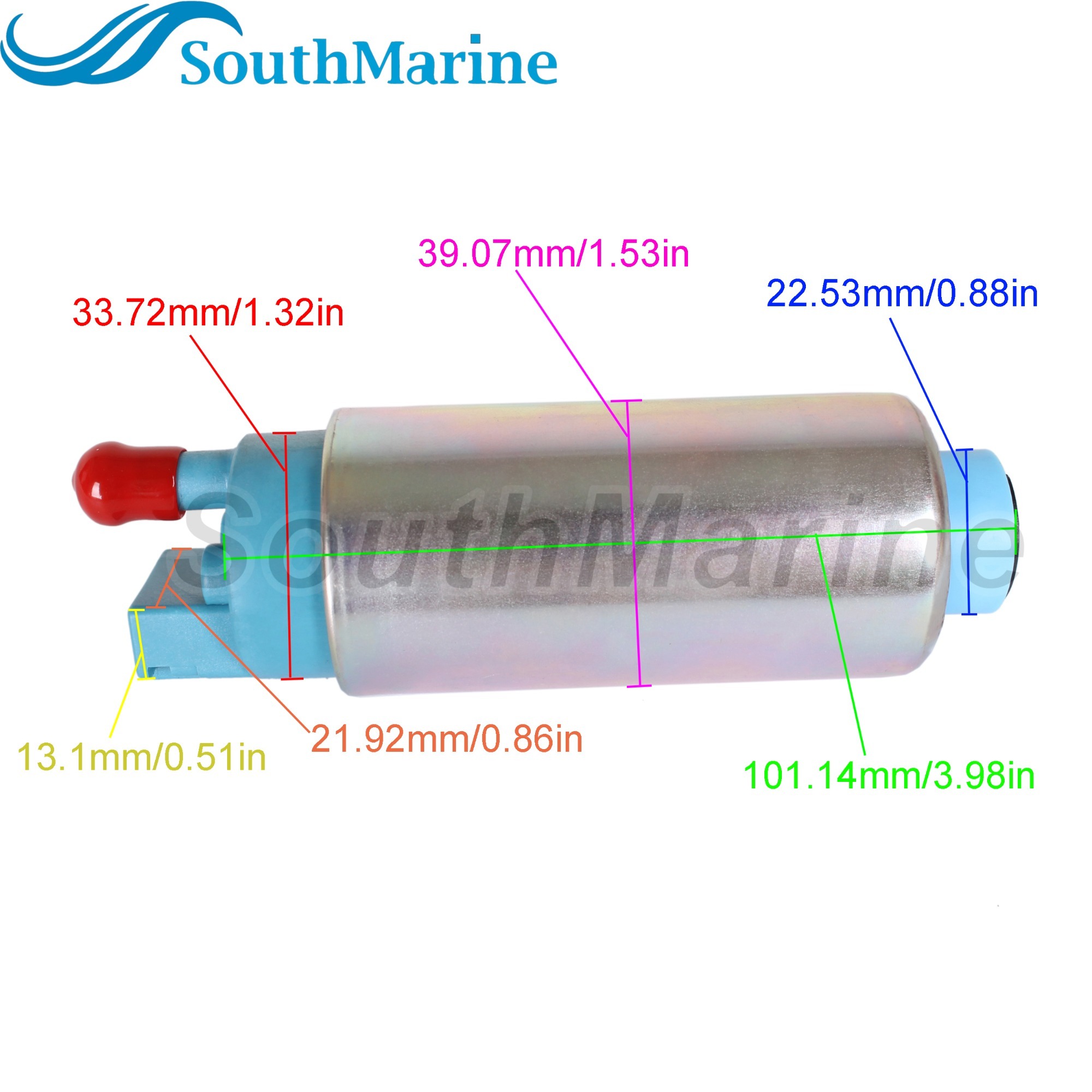 Outboard Motor 888725T02 888725T1 High Pressure Fuel Pump for Mercury Mercruiser Mariner Optimax DFI 1.5L 3.0L 75-90HP 115-250HP