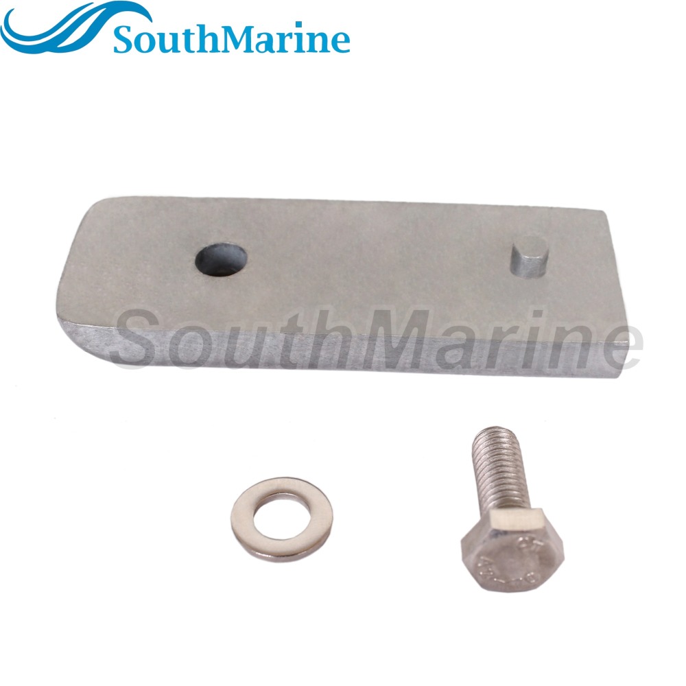 Outboard Motor 97-893404 892227 892227A Lower Units Power Trim Plate Anode for Mercury Mariner Force Verado L6 200HP-400HP