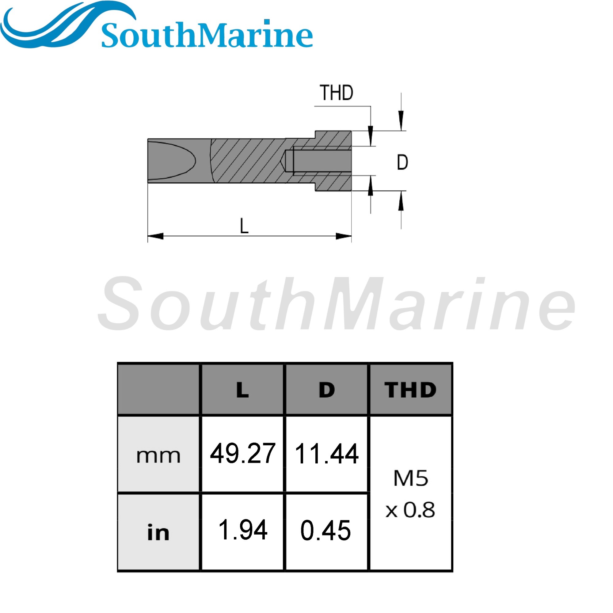 Outboard Motor 62Y-11325-00 F25-02010005 Cylinder Head Anode for Yamaha Parsun HDX 50HP-225HP 150P 150Q 175G 200N 250A 250F 250G ​​​​​​​