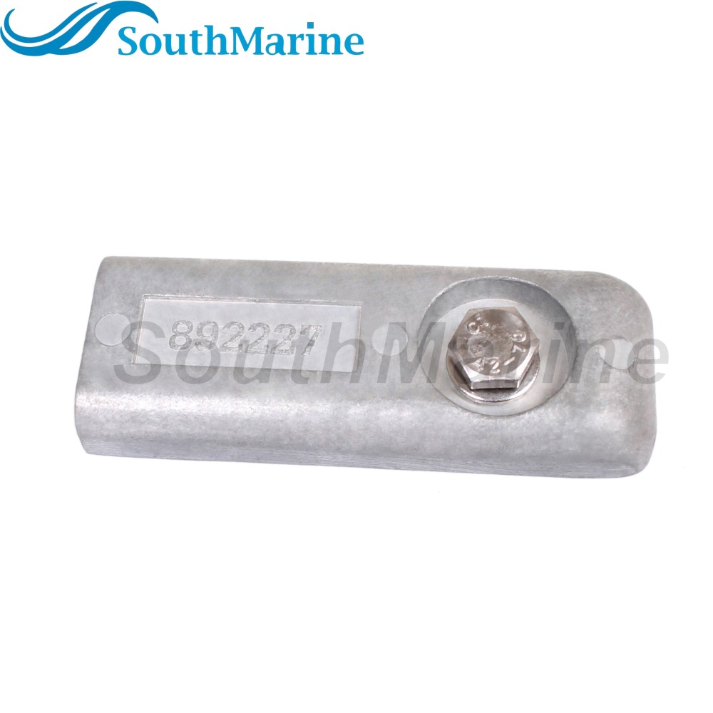 Outboard Motor 97-893404 892227 892227A Lower Units Power Trim Plate Anode for Mercury Mariner Force Verado L6 200HP-400HP