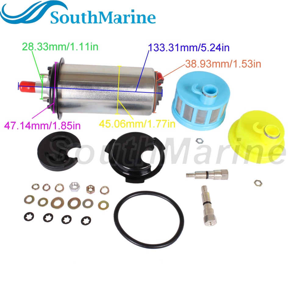 Boat Engine 65L-13907-00 66K-13907-00 67H-13907-00 18-7341 Electric Fuel Pump with Filter for Yamaha 150HP 200HP 225HP 250HP EFI / 827682T 809088T