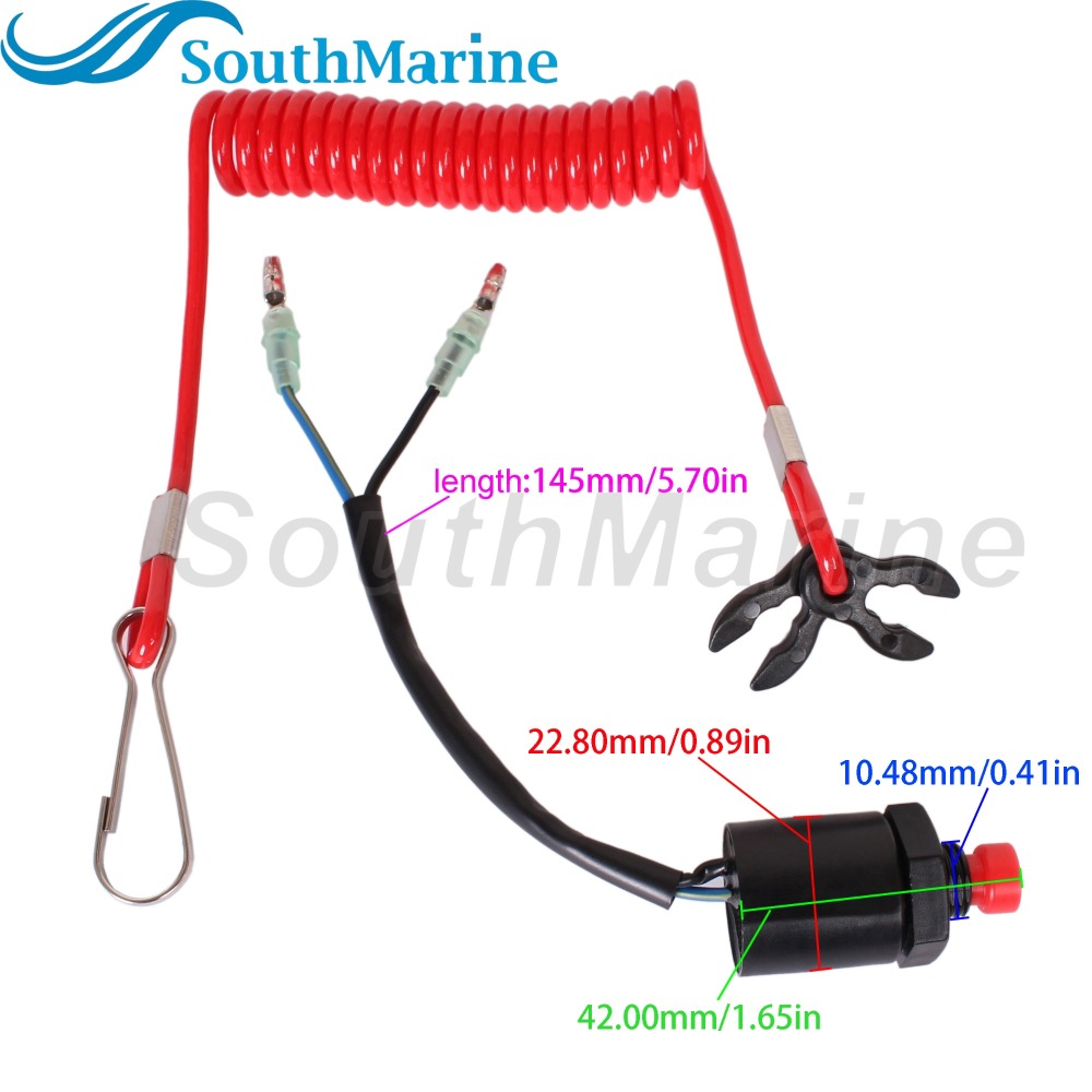 Boat Engine 37820-95351/52/53 37820-92E00/01/02/03/4/05 Kill Stop Switch for Suzuki 4HP-100HP / 5031481 for Evinrude Johnson