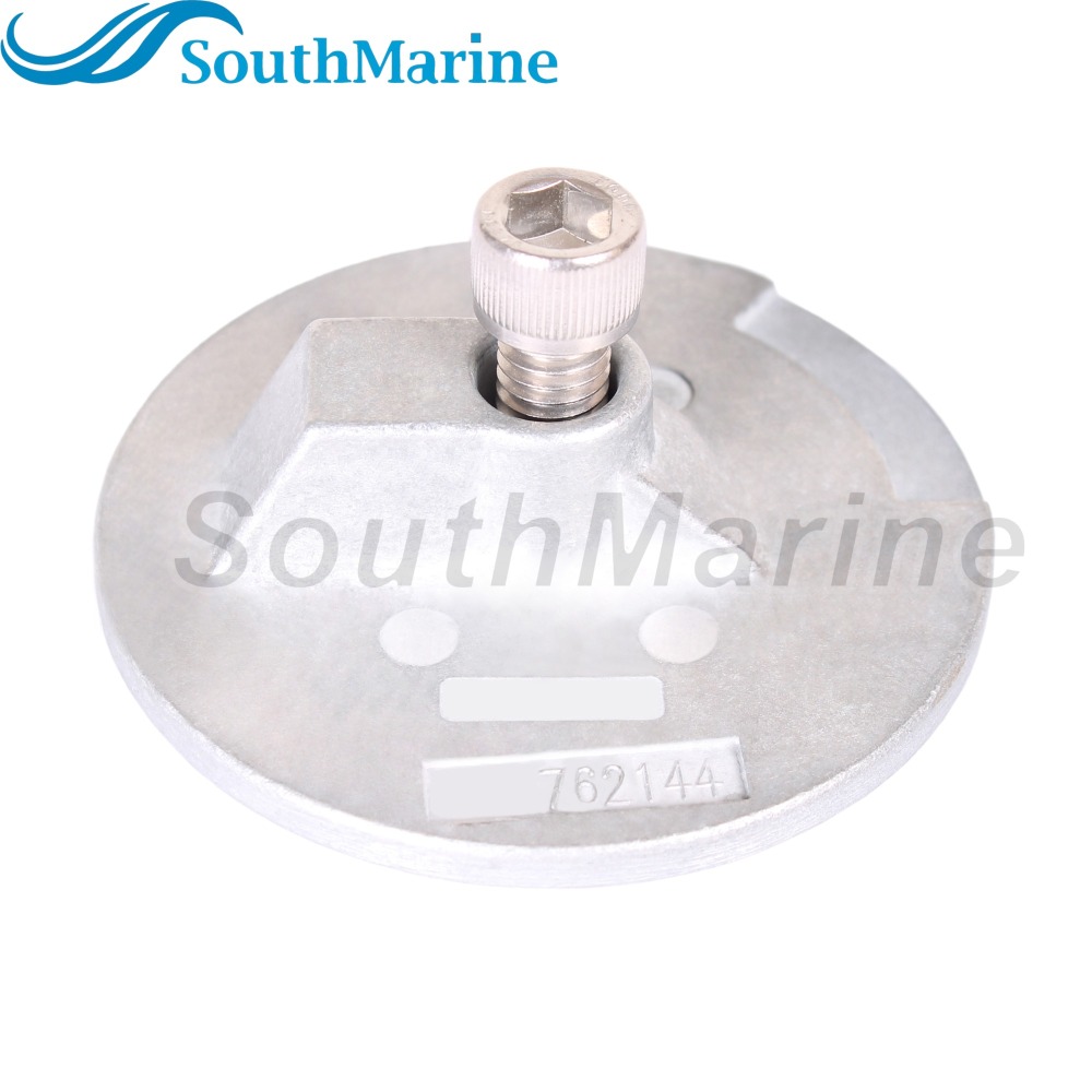Boat Engine 97-762144 Flat Trim Tab Anode for Mercury Mariner Mercruiser Quicksilver Bravo 2 3 III and Vazer Drives