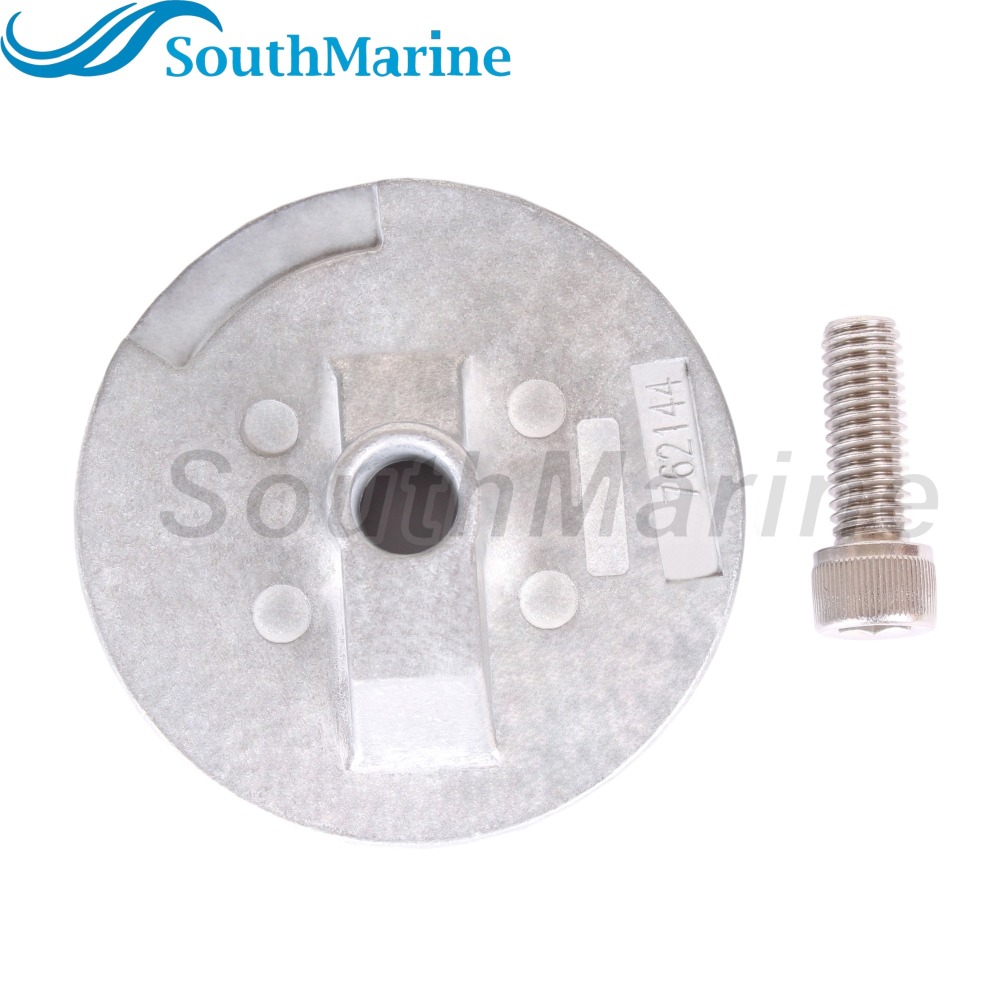 Boat Engine 97-762144 Flat Trim Tab Anode for Mercury Mariner Mercruiser Quicksilver Bravo 2 3 III and Vazer Drives