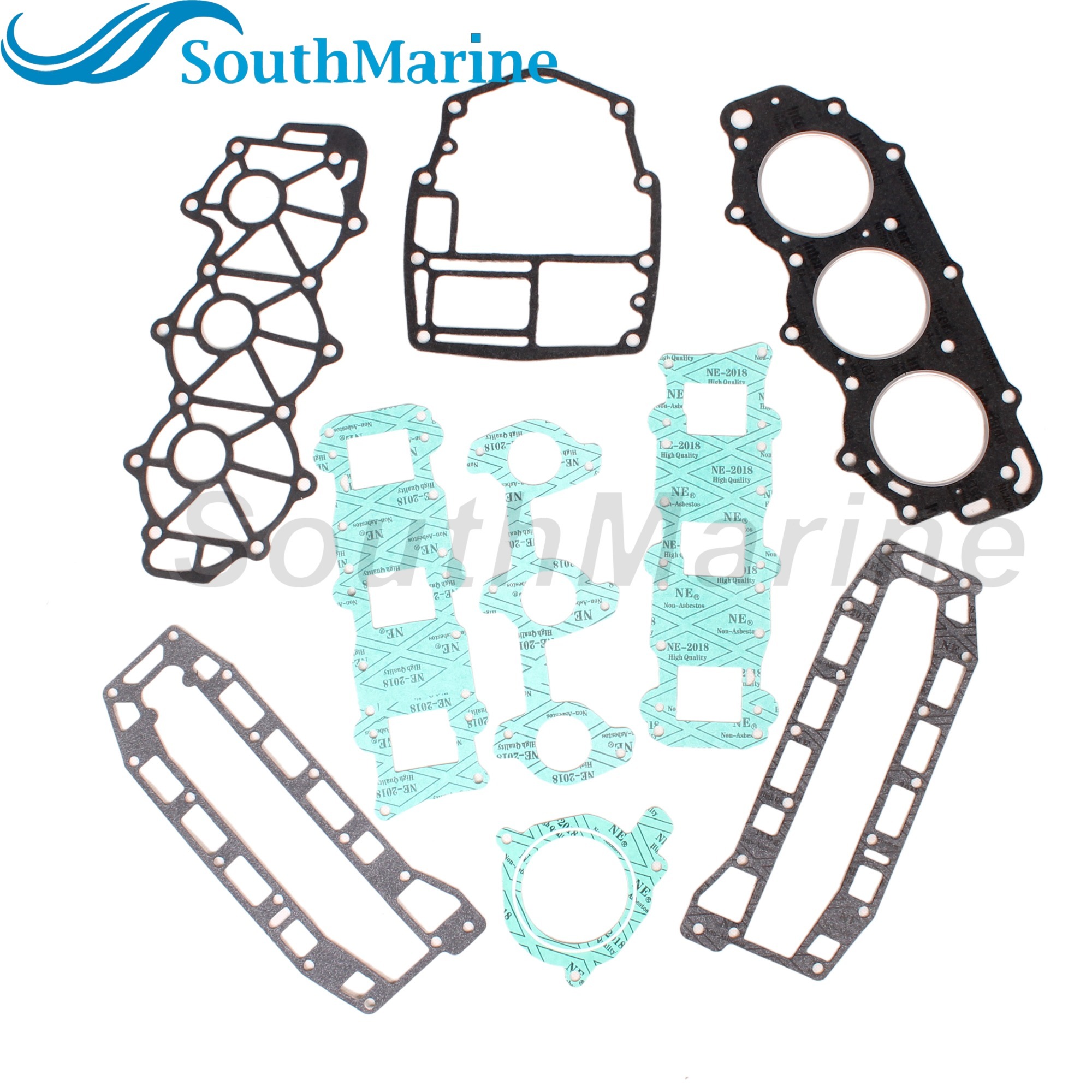 Boat Engine 6H4-W0001-02/A2 6H4-W0001-01/A1/00 18-4419 18-4407 Power Head Gasket Kits for Yamaha 3 Cylinder 40HP 50HP