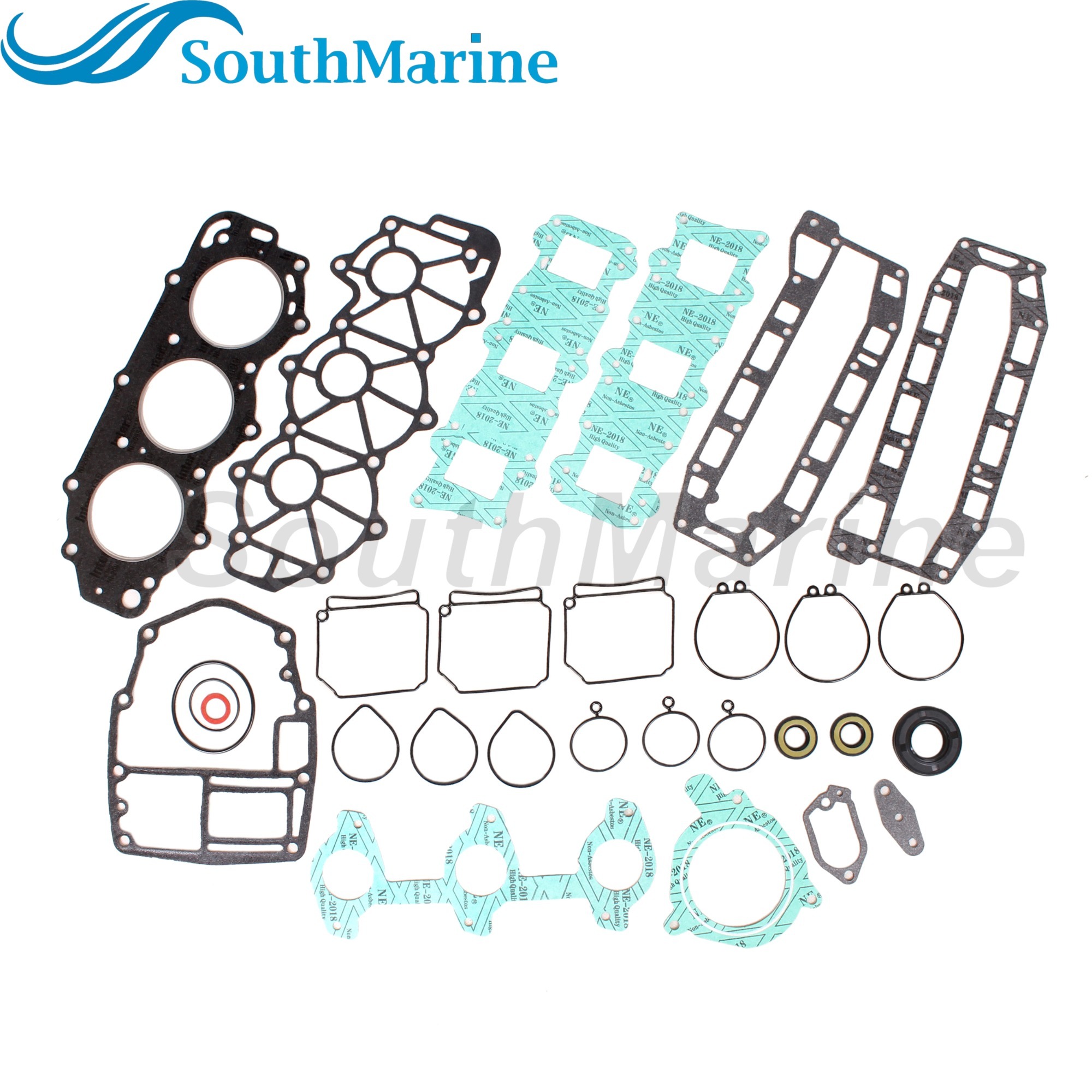 Boat Engine 6H4-W0001-02/A2 6H4-W0001-01/A1/00 18-4419 18-4407 Power Head Gasket Kits for Yamaha 3 Cylinder 40HP 50HP