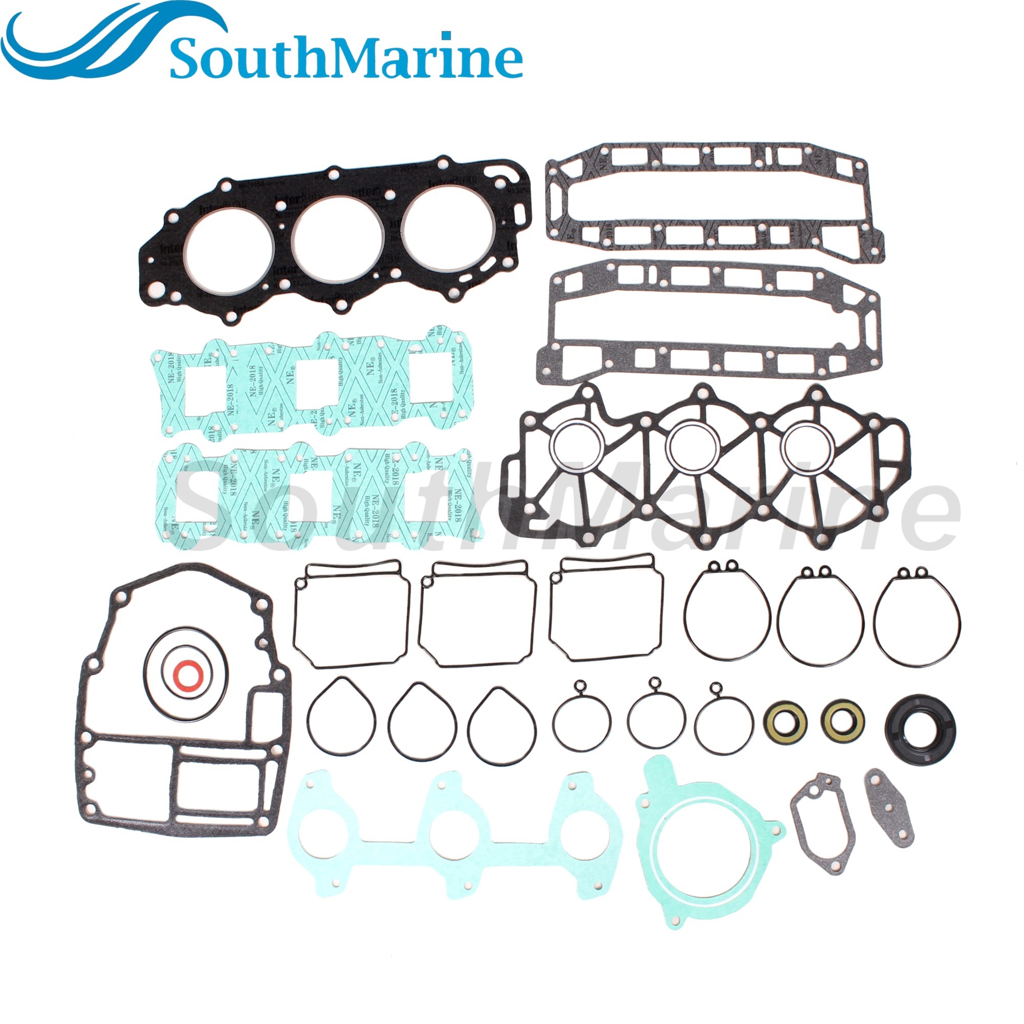 Boat Engine 6H4-W0001-02/A2 6H4-W0001-01/A1/00 18-4419 18-4407 Power Head Gasket Kits for Yamaha 3 Cylinder 40HP 50HP