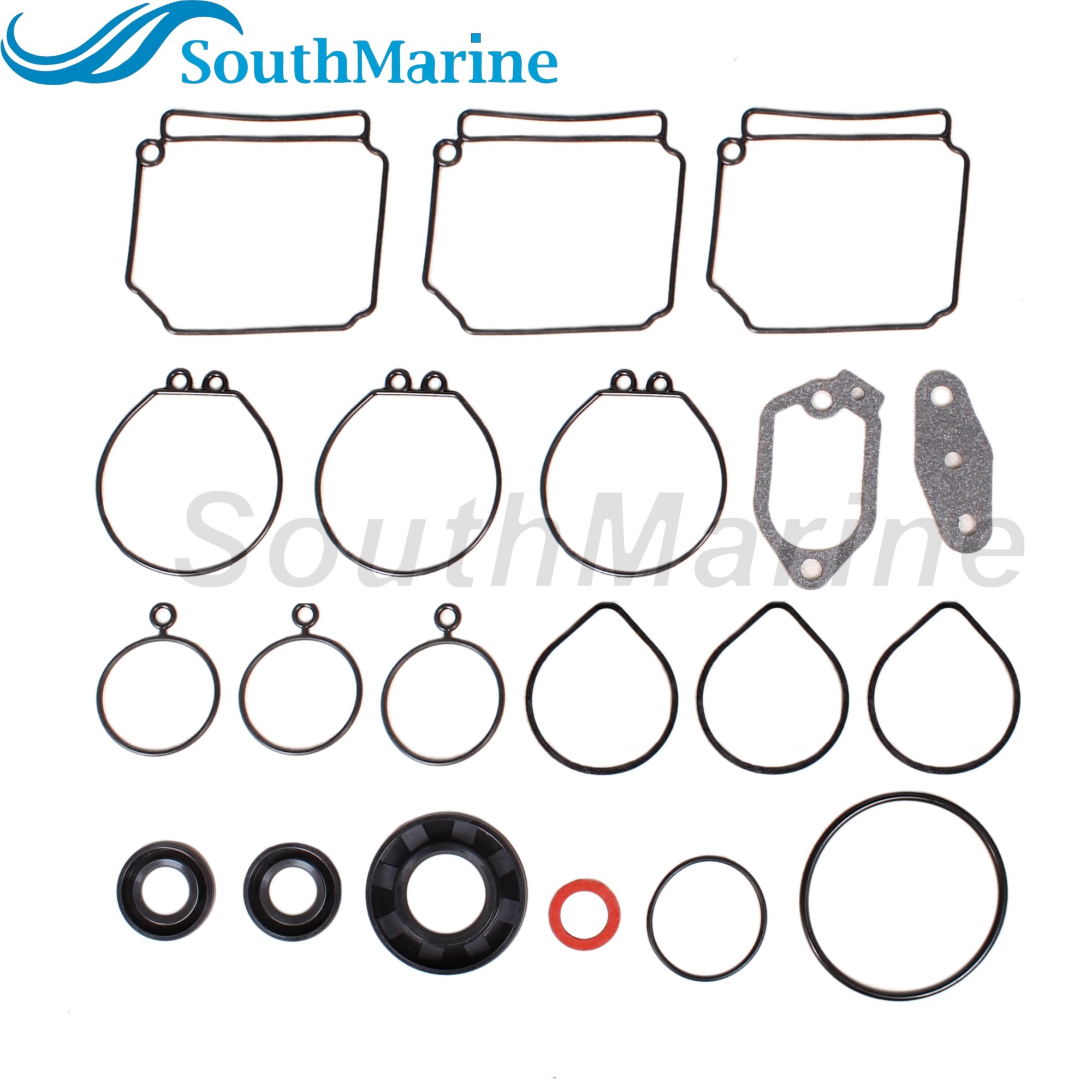 Boat Engine 6H4-W0001-02/A2 6H4-W0001-01/A1/00 18-4419 18-4407 Power Head Gasket Kits for Yamaha 3 Cylinder 40HP 50HP