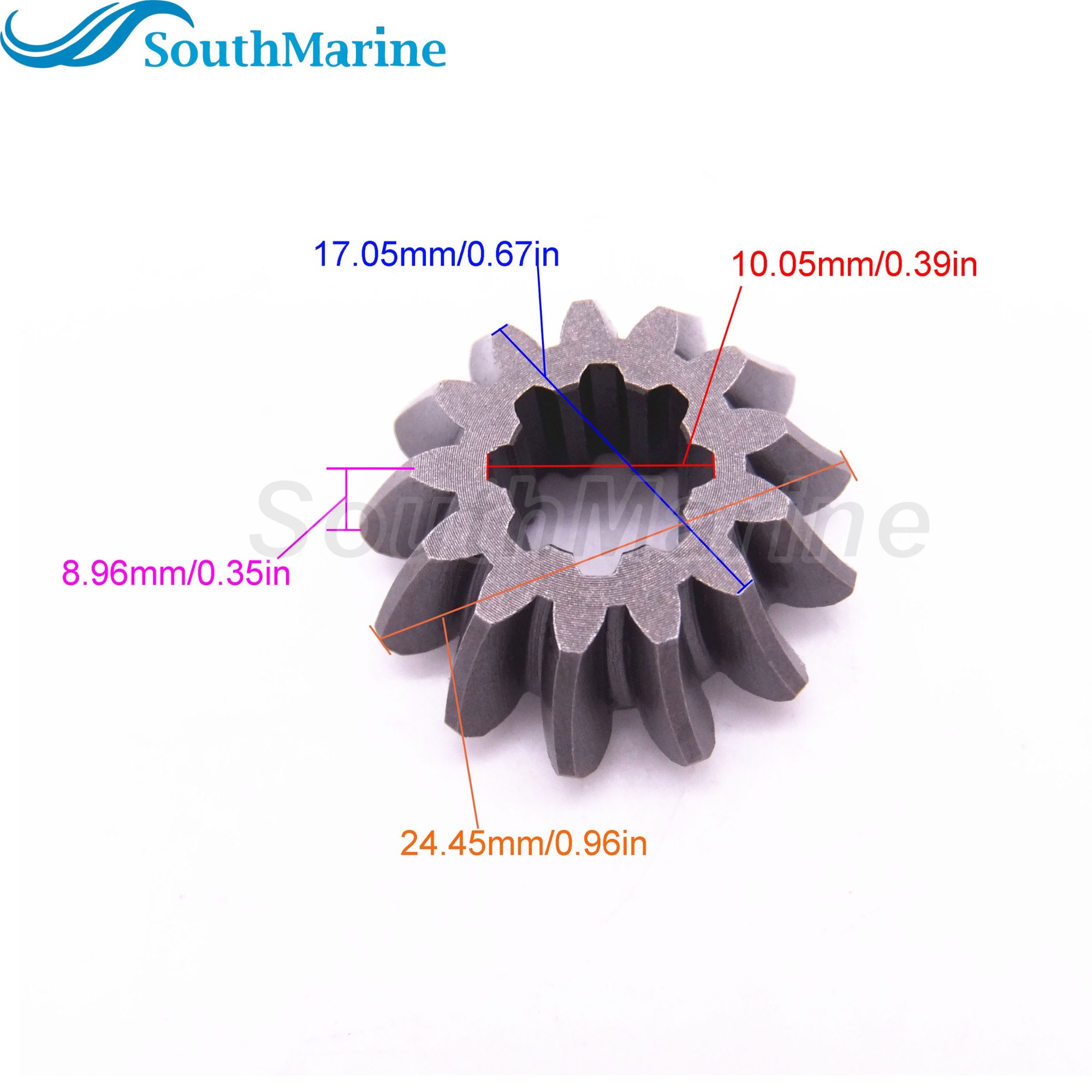 6L5-45551-00 6L5-45551 Outboard Engine Pinion Gear for Yamaha F2.5 3MH 3G 3L 3S Boat Motor