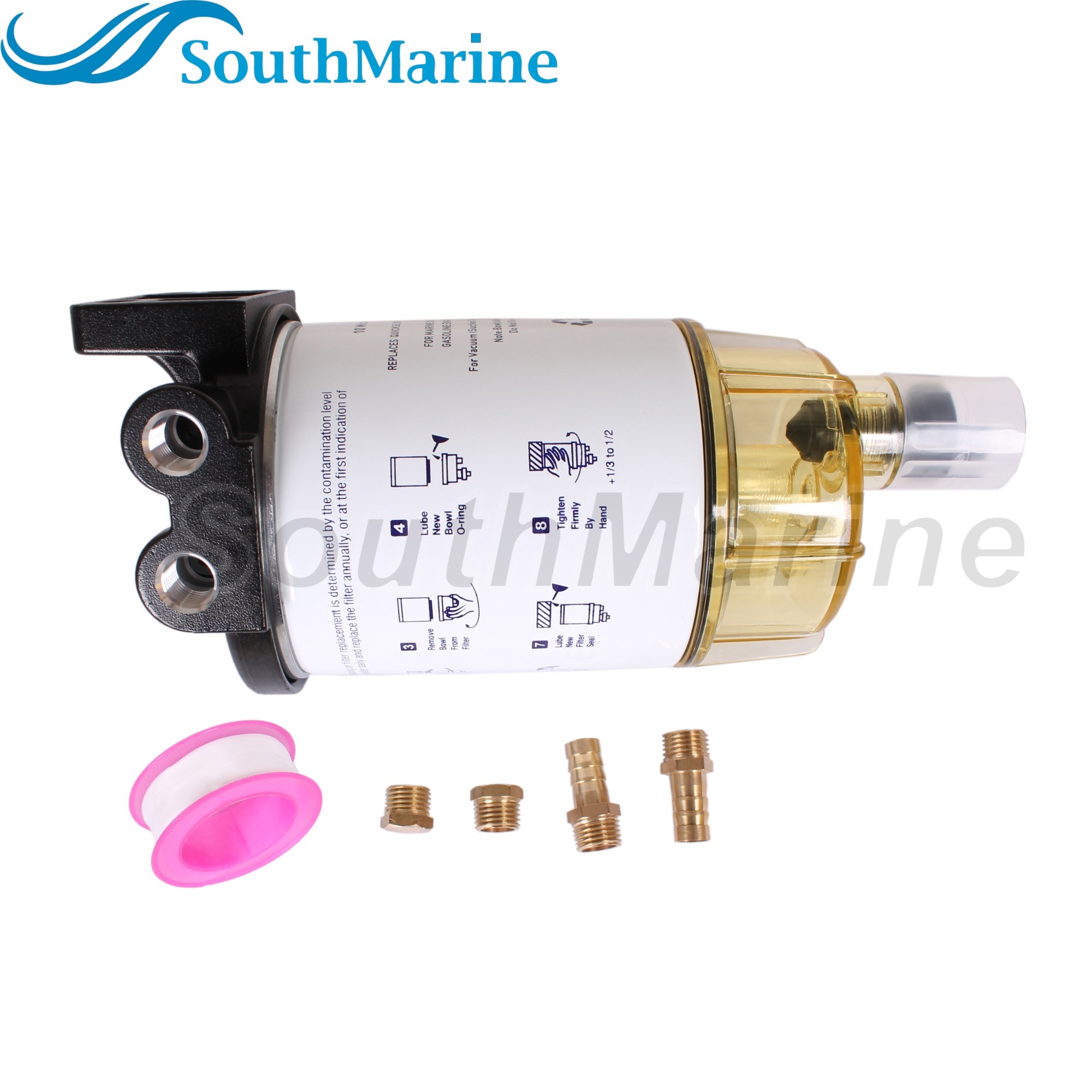 Boat Engine S3213 B32013 18-7919 18-7932-1 18-17928 Fuel Filter Water Separator Assembly MAR-24563-00 for Yamaha 60 GPH