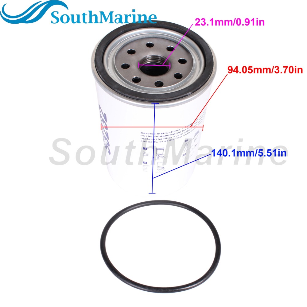 Element for Fuel Filter Water Separator 660RRAC01 660R-RAC-01 S3232 18-7949 Gas Spin-On 660 Series Marine, 10 Micron
