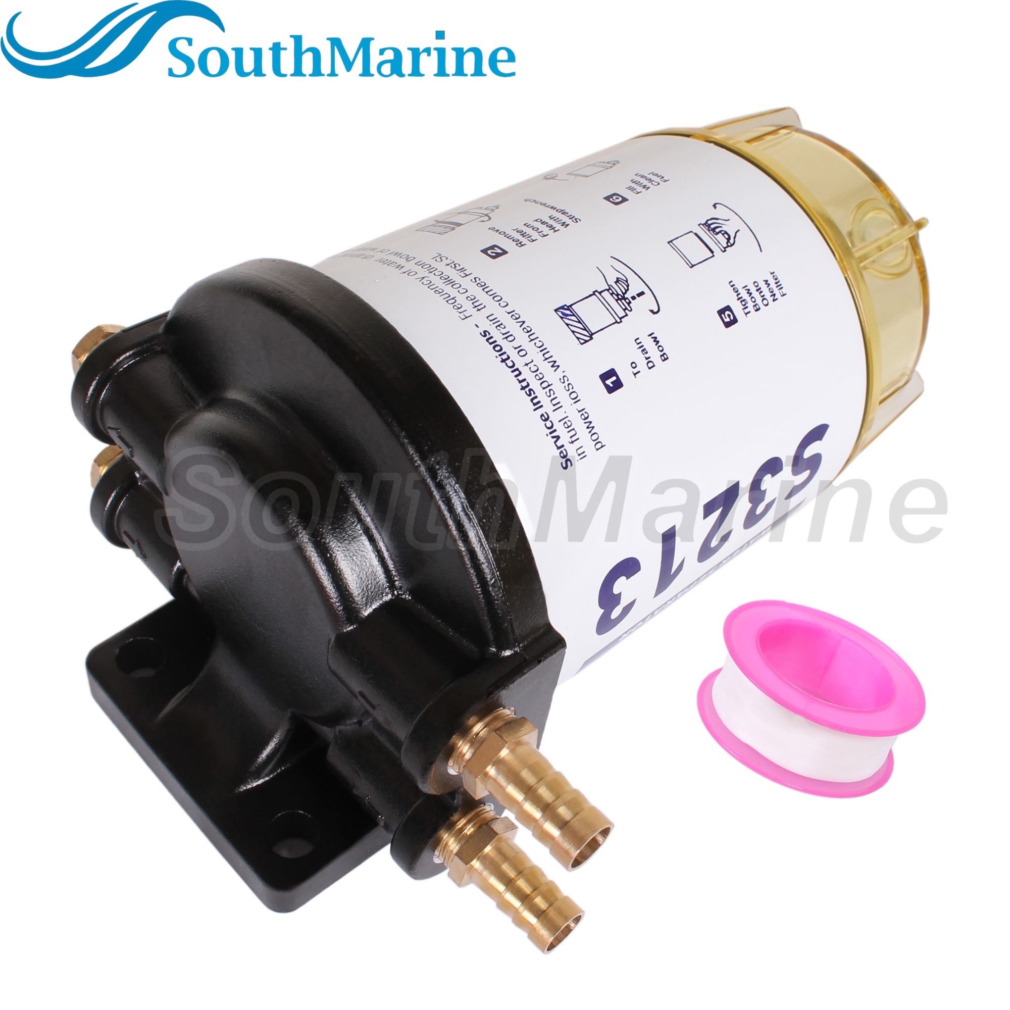Boat Engine S3213 B32013 18-7919 18-7932-1 18-17928 Fuel Filter Water Separator Assembly MAR-24563-00 for Yamaha 60 GPH