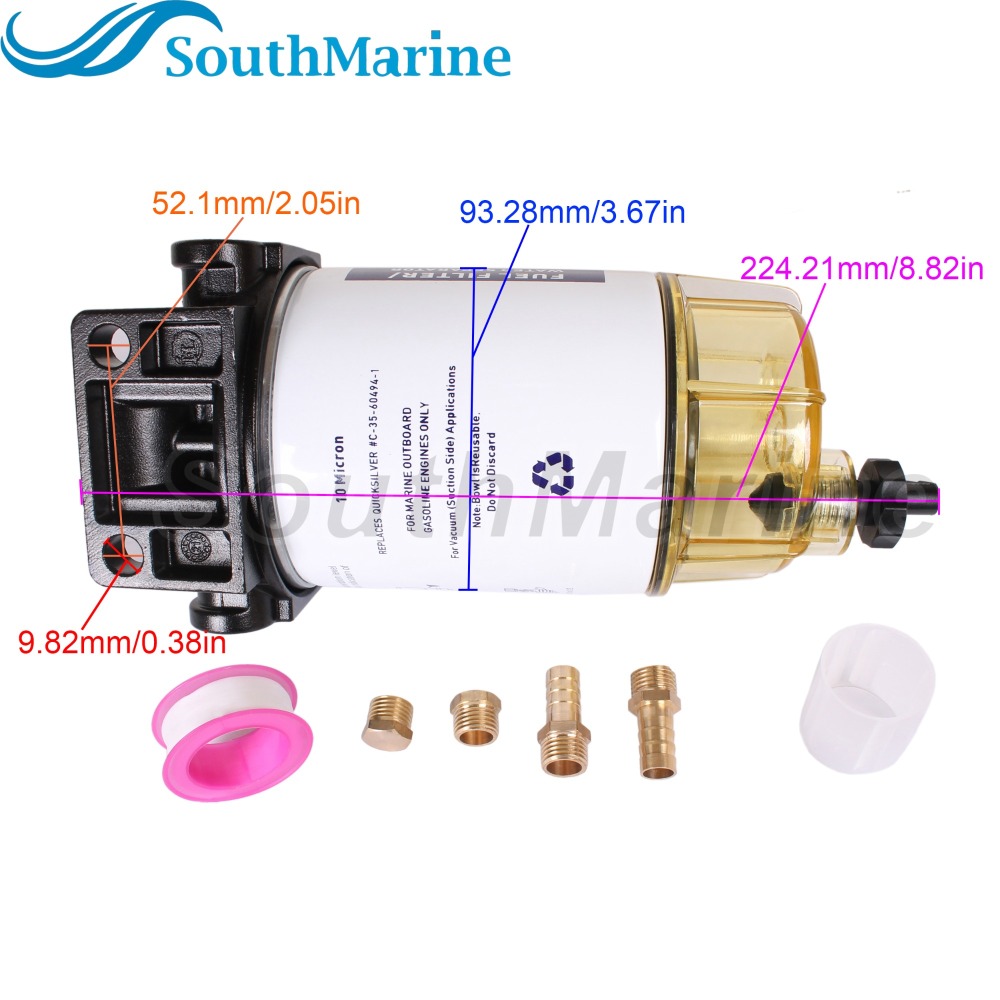 Boat Engine S3213 B32013 18-7919 18-7932-1 18-17928 Fuel Filter Water Separator Assembly MAR-24563-00 for Yamaha 60 GPH