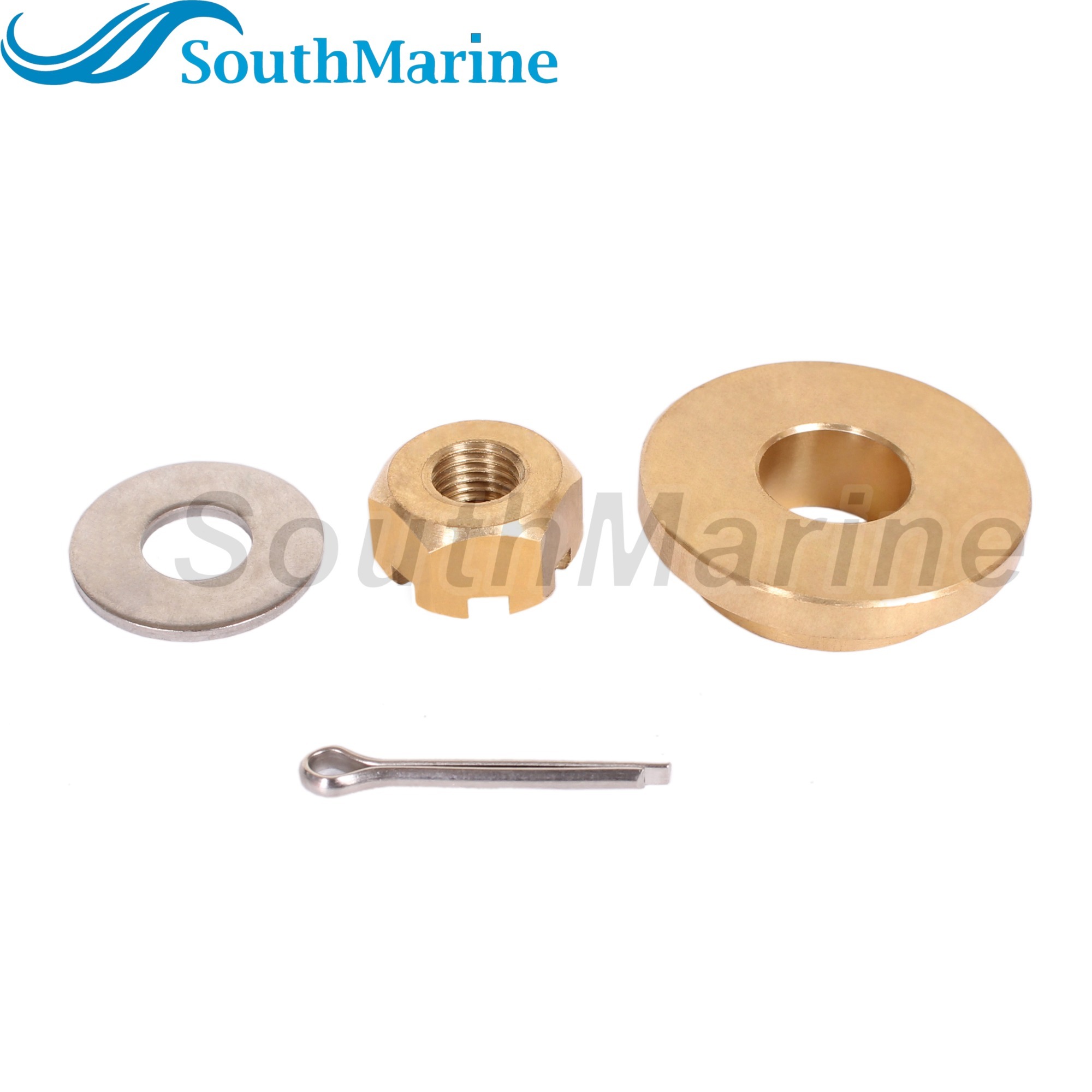 Boat Motor 6E7-45987-00/01 F15-06000015 Propeller Spacer 90171-10M01 Nut 90201-10M0 Washer 91490-30020 Pin for Yamaha 9.9HP 15HP