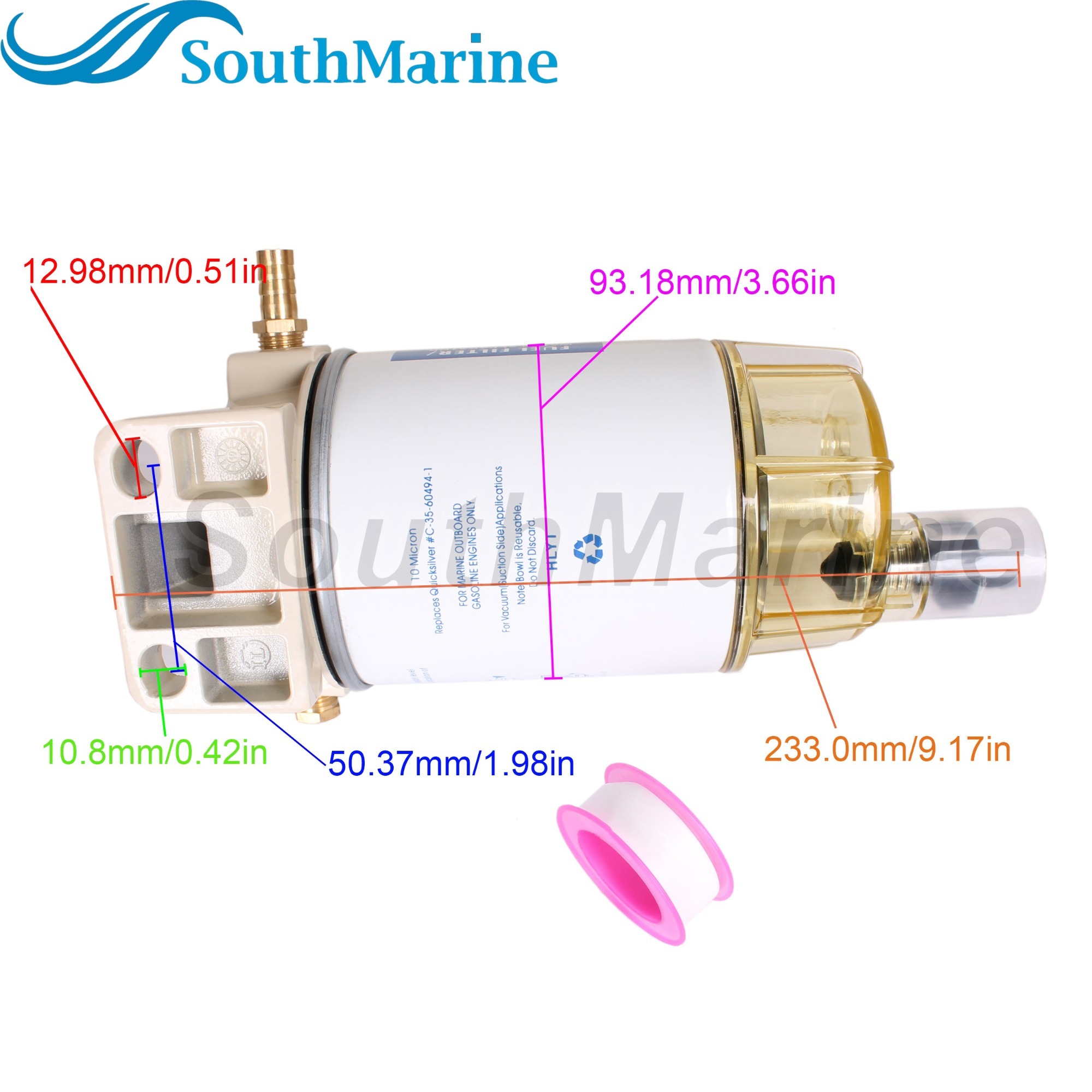 18-7948 S3227 9-37882 320R-RAC-01 490R-RAC-01 18-7922 Fuel Filter Water Separator Assembly 99105-20005 for Suzuki