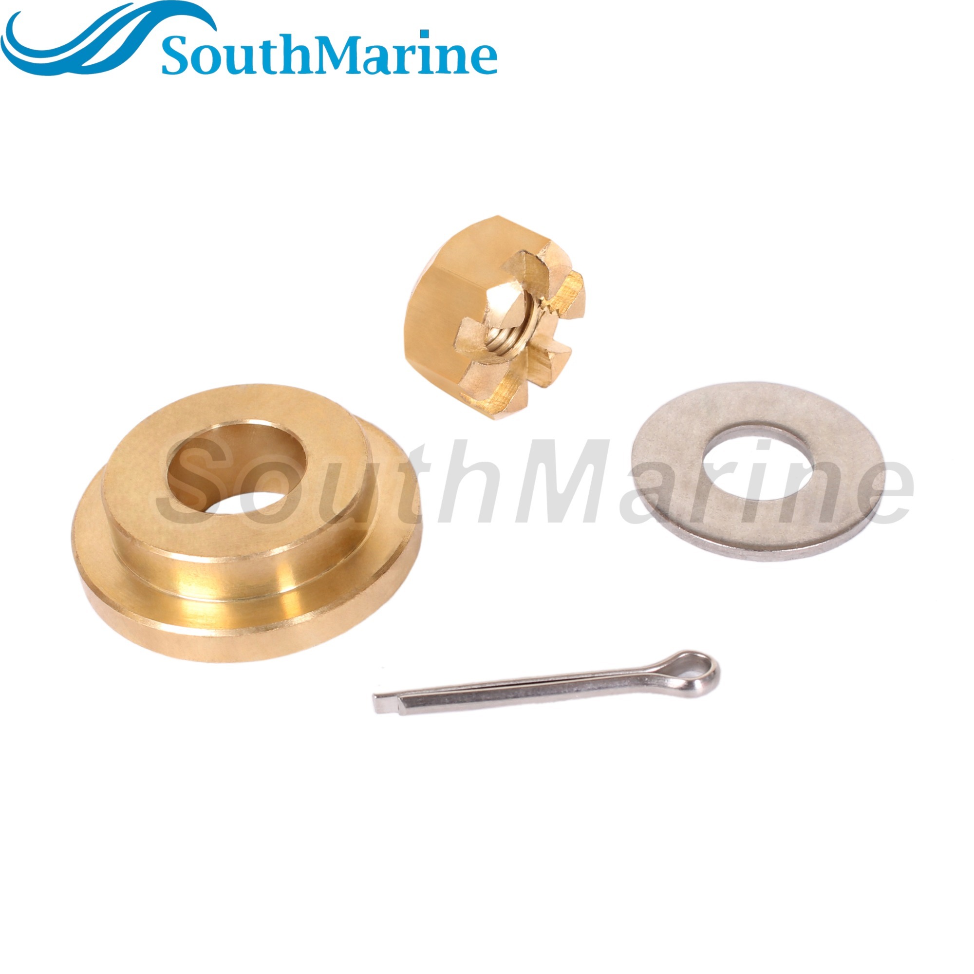 Boat Motor 6E7-45987-00/01 F15-06000015 Propeller Spacer 90171-10M01 Nut 90201-10M0 Washer 91490-30020 Pin for Yamaha 9.9HP 15HP