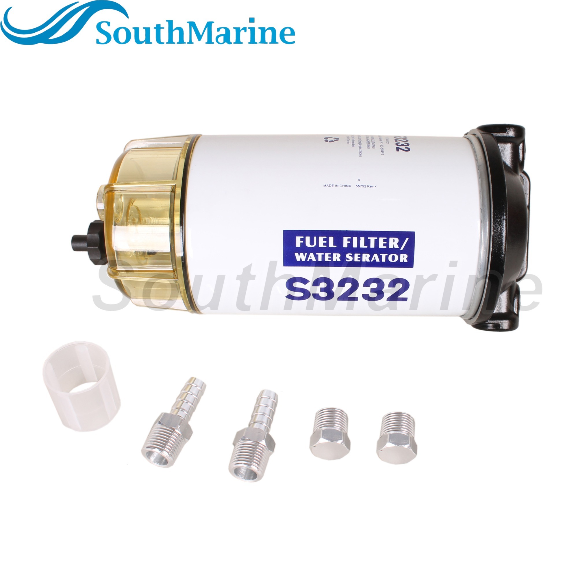 Fuel Filter Water Separator Assembly 660RRAC01 660R-RAC-01 S3232 18-7949 for Mercury Marine Engine Spin-On 660 Series , 10 Micron