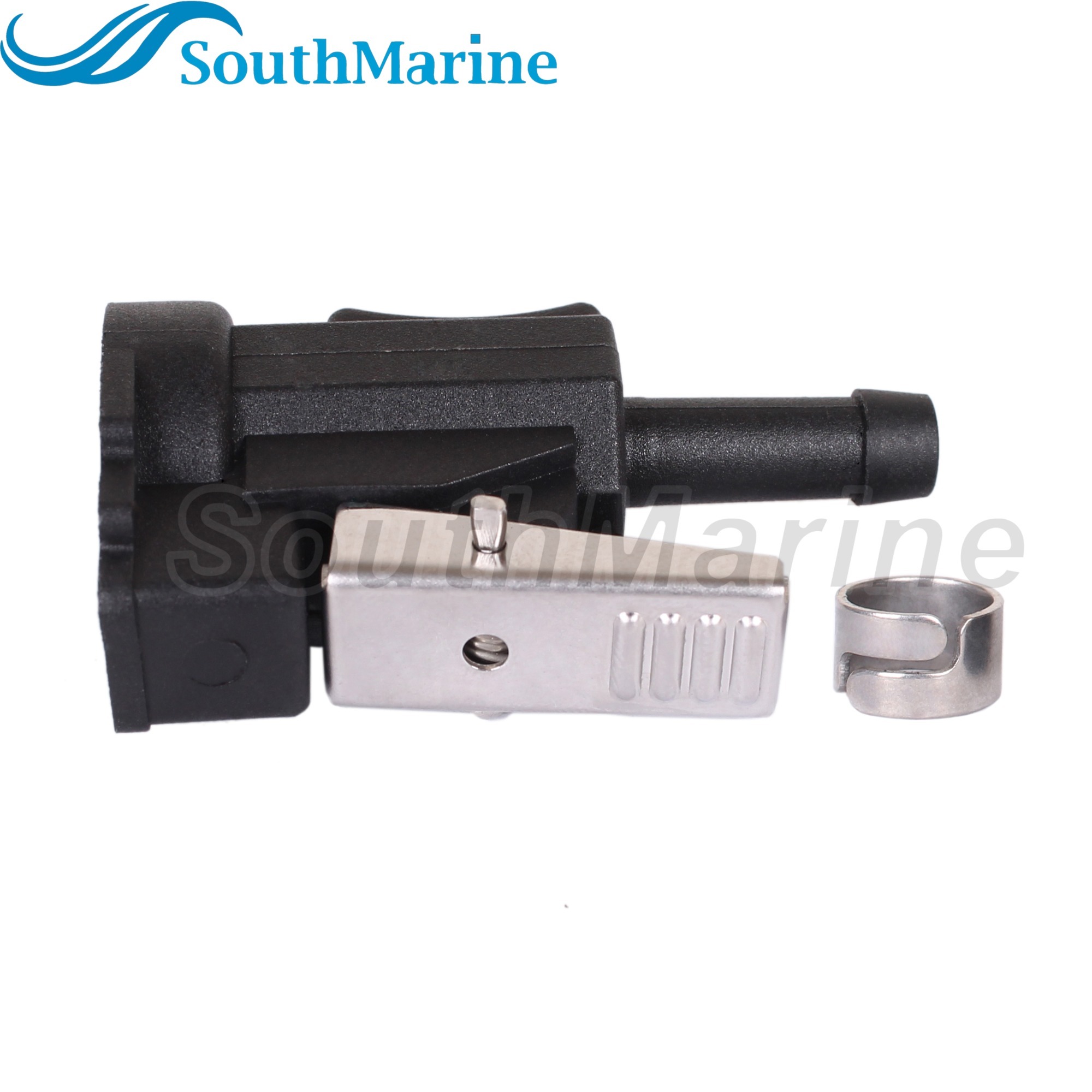 Boat Engine 22-14213M 14213Q 14213K 18-8075 Fuel Line Connector 1/4"/6mm Clip Style for Mercury Quicksilver Mariner 9.9HP-55HP
