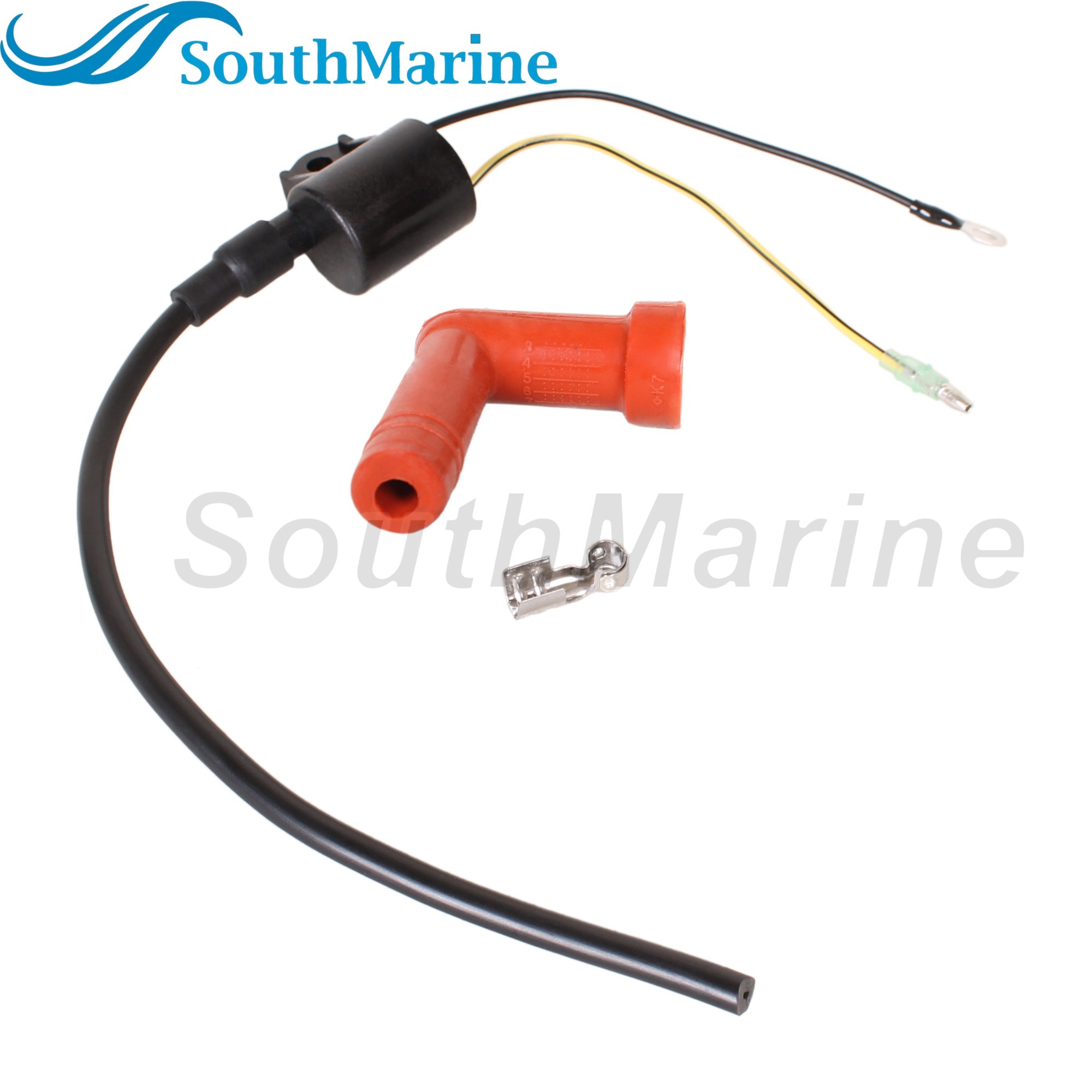 Boat Engine 3C7-06050-0 3C70605003M 3C8-06048-0 Ignition Coil for Tohatsu Nissan / 16064006 for Mercury 40HP 50HP 70HP 115HP