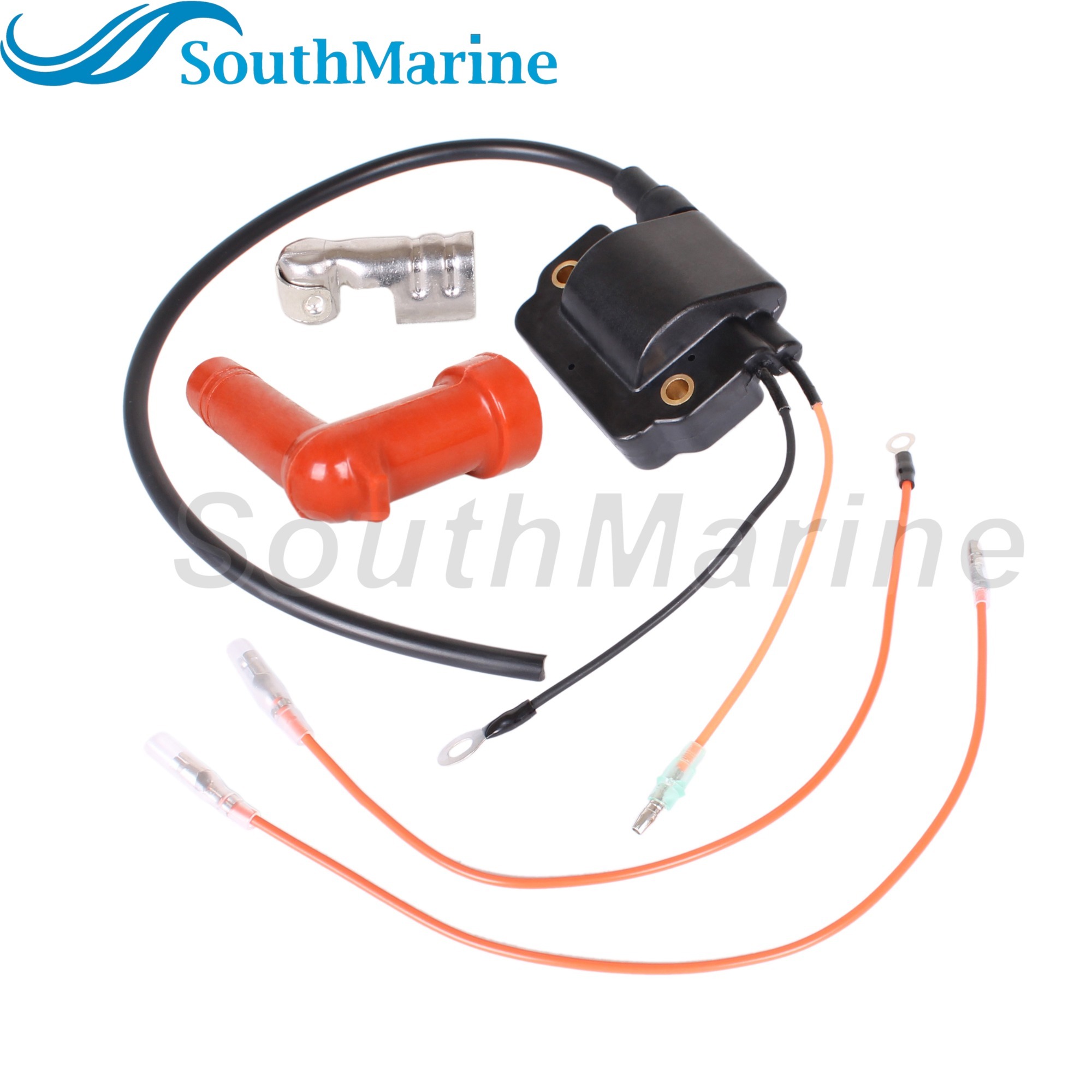 Outboard Engine 697-85570-10 697-85570-11 187-9711 Ignition Coil Assembly for Yamaha Boat Motor 55HP 90HP 2 Cyl 3 Cyl